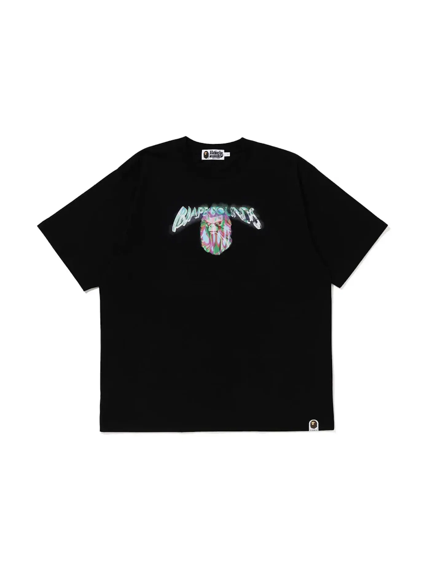 Мужская футболка с принтом BAPE Sounds Tee BAPE — изображение 1 из 2, черный