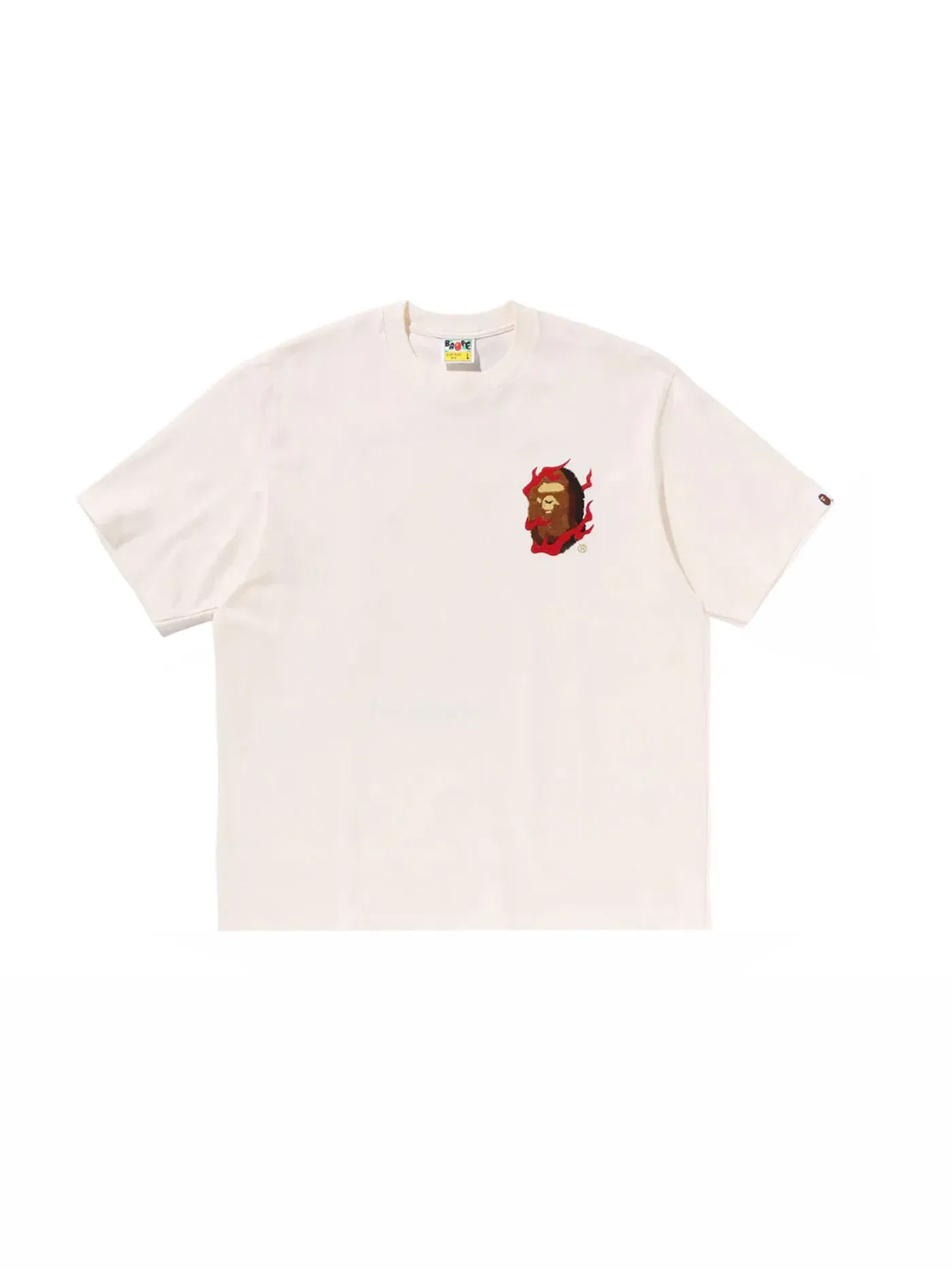 Мужская футболка с принтом BAPE Souvenir Relaxed Fit Tee BAPE — изображение 1 из 3, белый