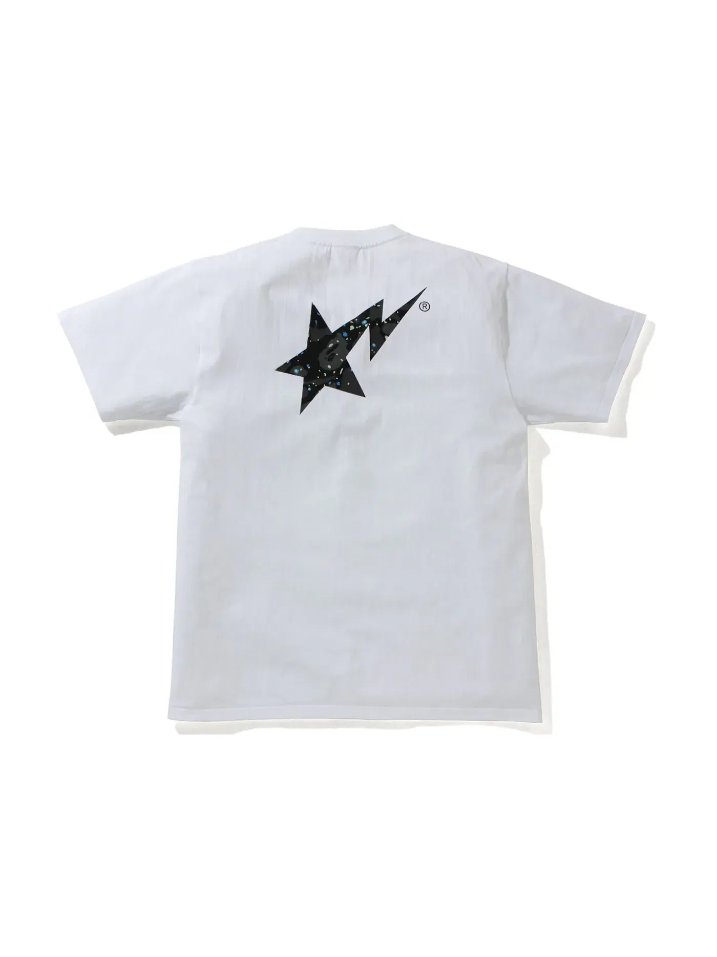 Мужская футболка с принтом BAPE Space Camo BAPE Sta Logo Tee BAPE — изображение 2 из 2, белый
