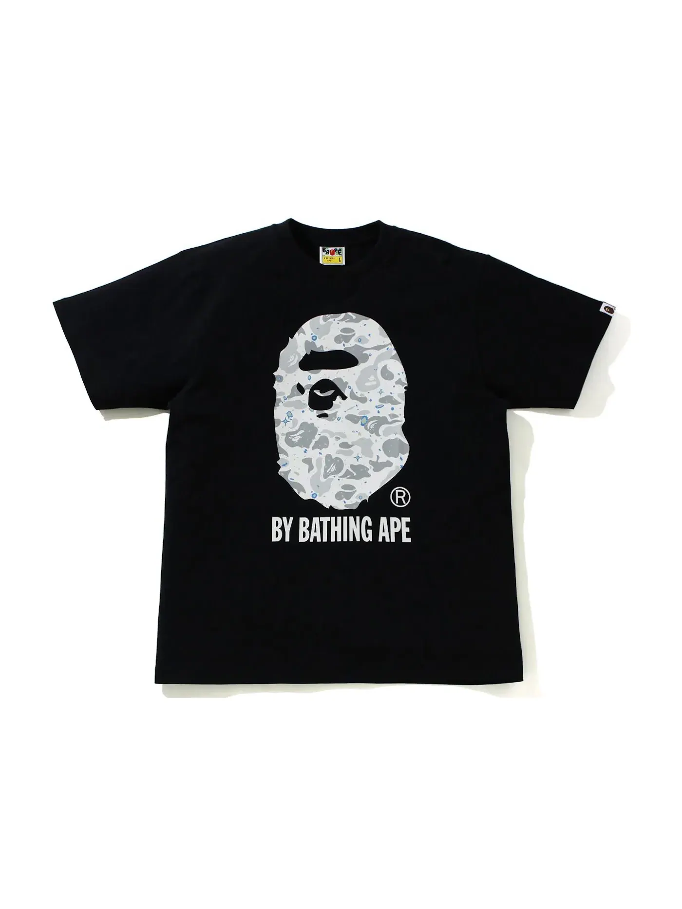 Мужская футболка с камуфляжным принтом Tee BAPE — изображение 1 из 1, черный