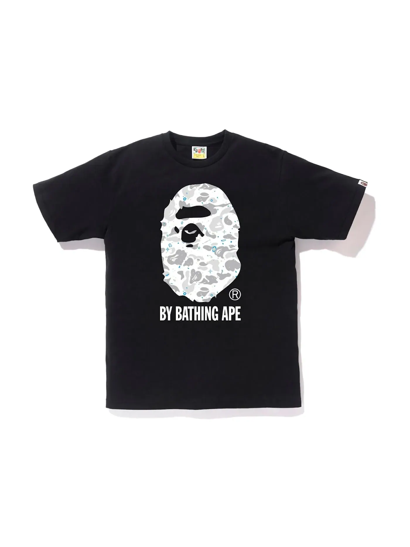 Мужская футболка с принтом BAPE Tee (SS19) — изображение 1 из 2, черный
