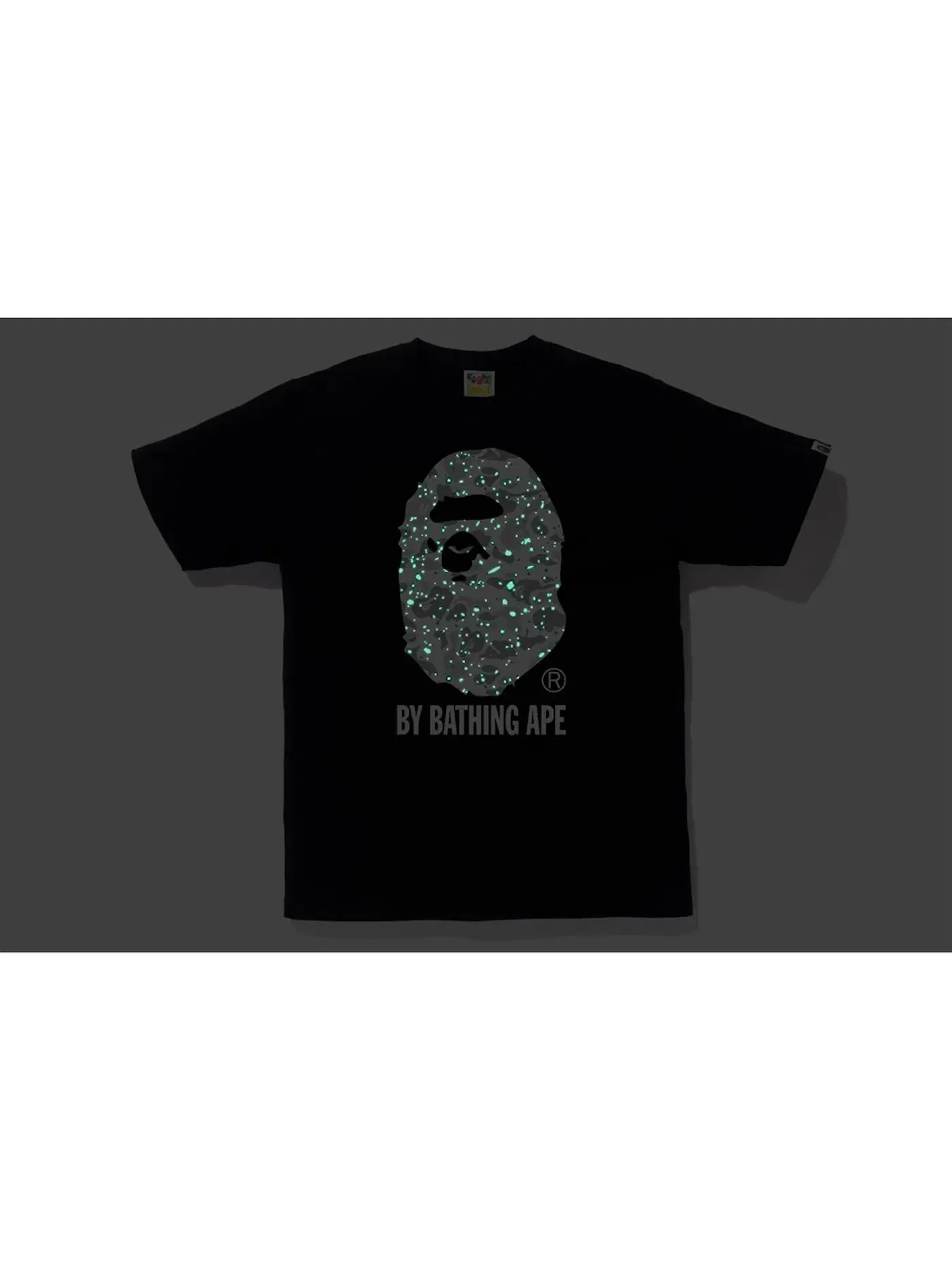 Мужская футболка с принтом BAPE Tee (SS19) — изображение 2 из 2, черный