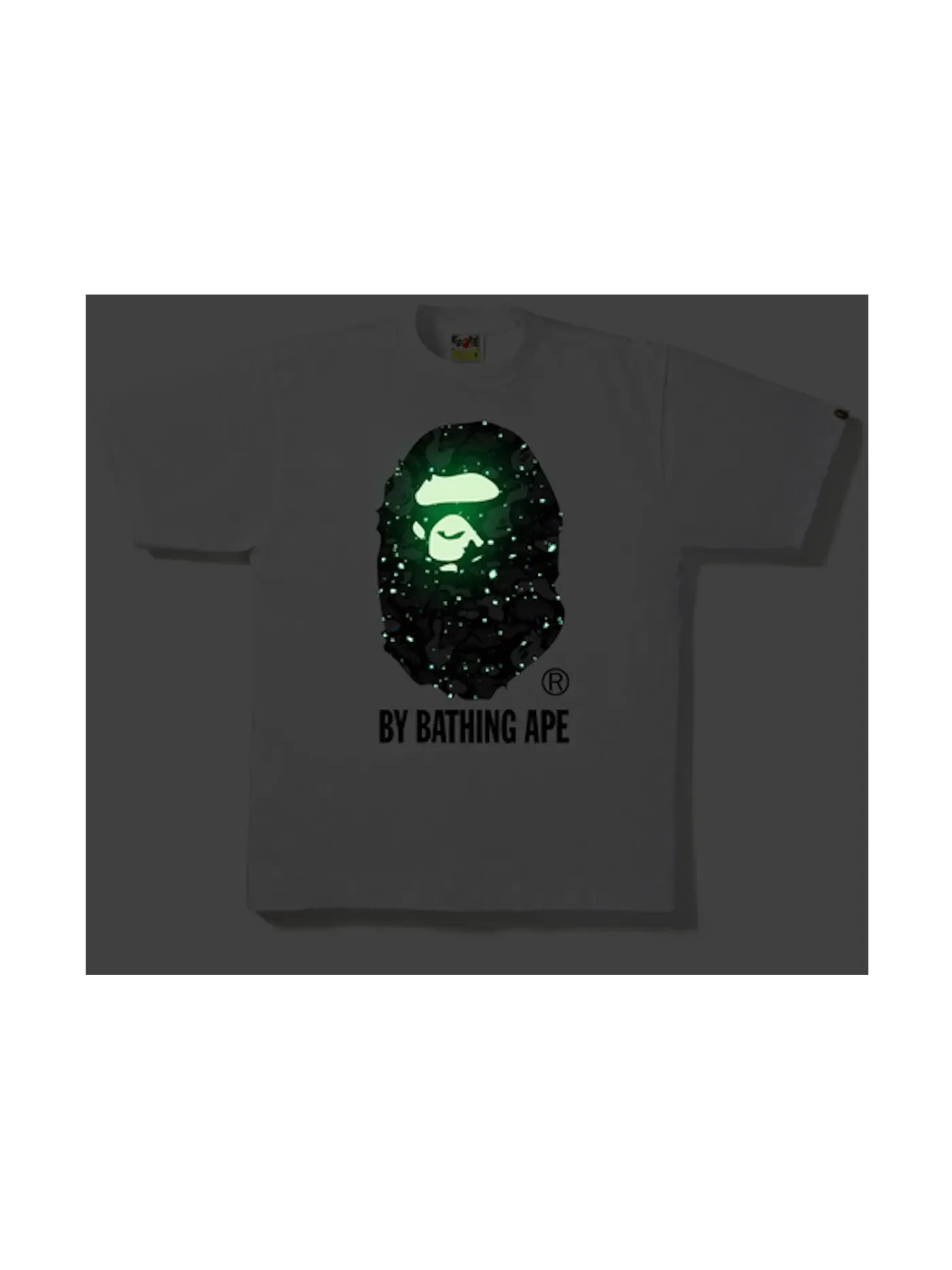 Мужская футболка с камуфляжным принтом BAPE Space Camo By Bathing Tee — изображение 2 из 2, белый