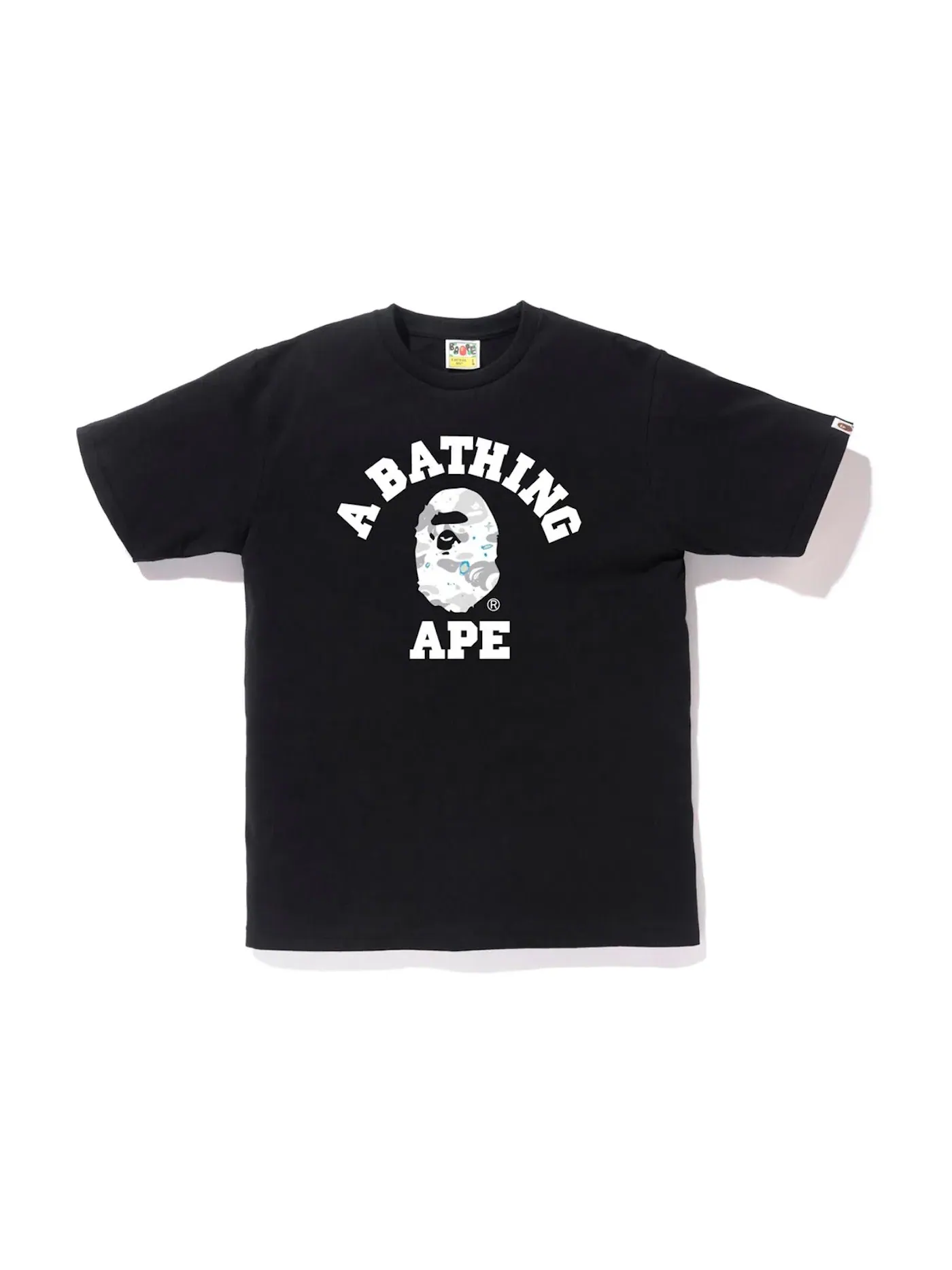 Мужская футболка хлопковая Tee BAPE — изображение 1 из 2, черный