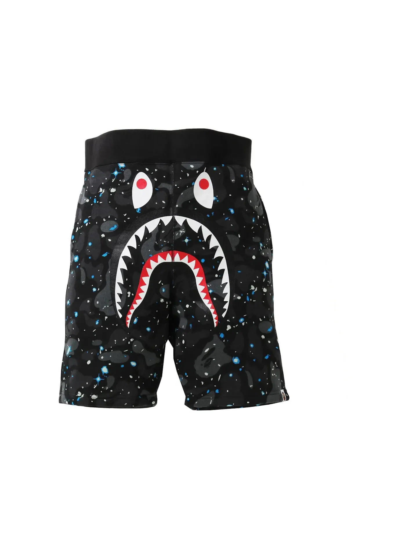 Мужские шорты с камуфляжным принтом BAPE Space Camo Shark Sweat Shorts (SS21) BAPE — изображение 1 из 2, черный