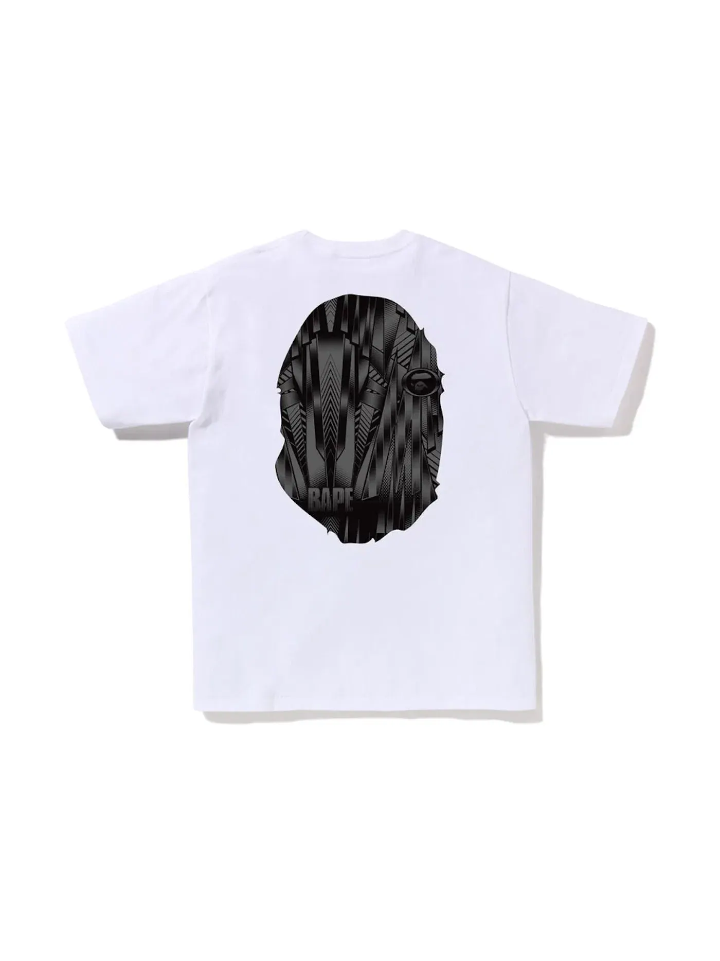 Мужская футболка с принтом Speed Racer Big Ape Head BAPE — изображение 2 из 2, белый черный