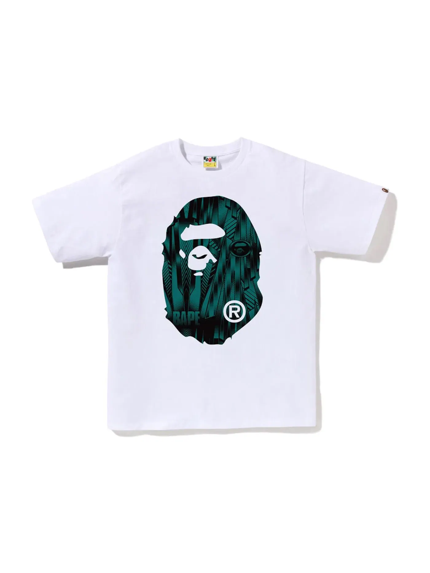 Мужская футболка BAPE — изображение 1 из 2, белый синий