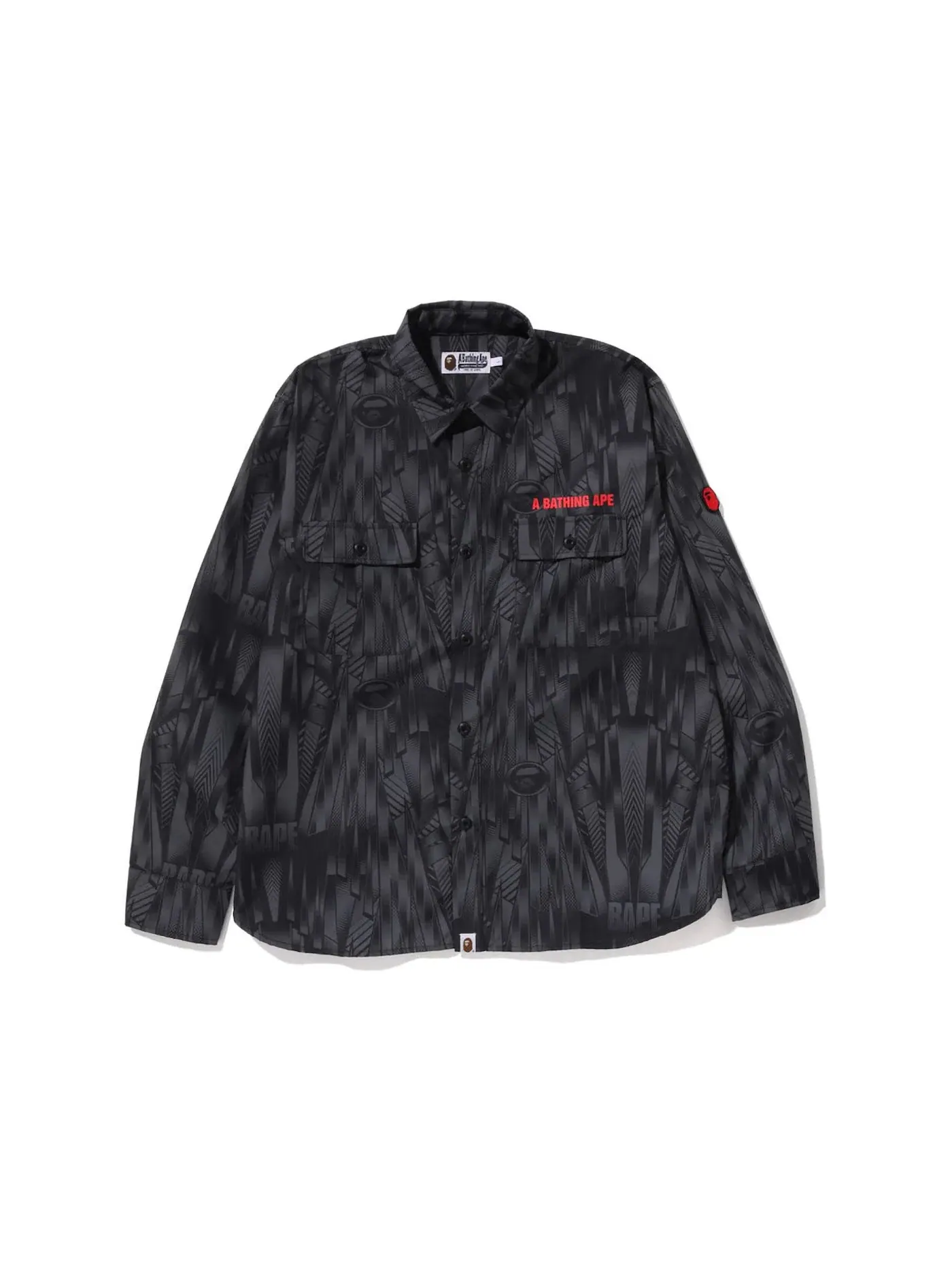Мужская рубашка свободного кроя Speed Racer BAPE — изображение 1 из 2, черный
