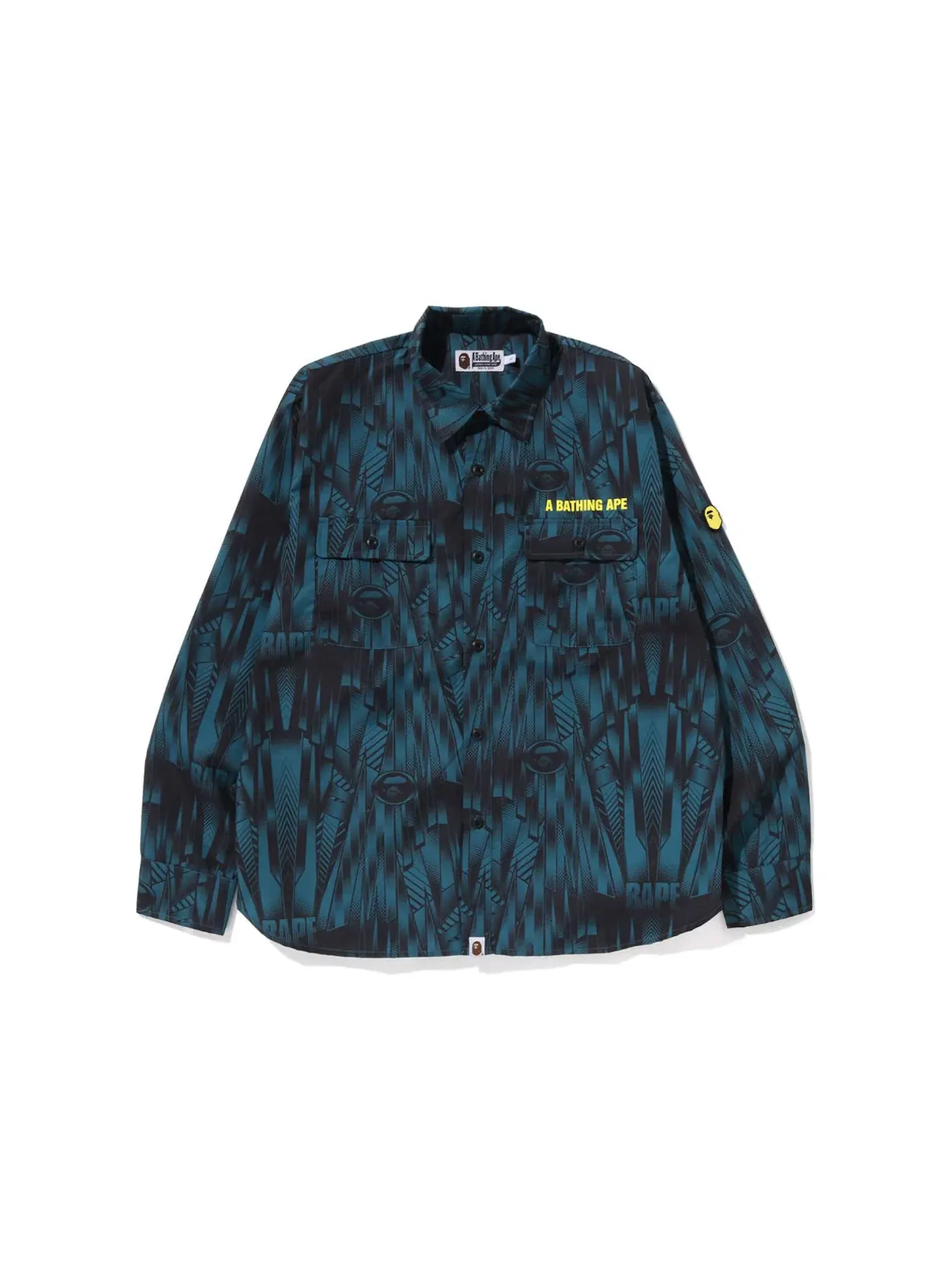 Мужская рубашка свободного кроя Speed Racer BAPE — изображение 1 из 2, синий
