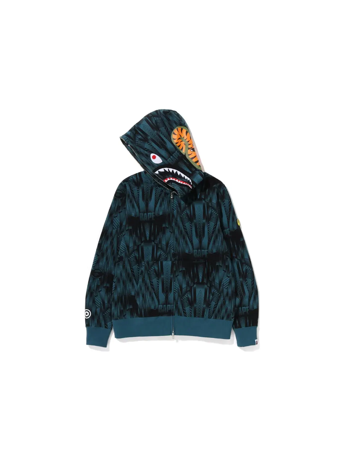 Мужской худи на молнии Speed Racer Shark Full Zip BAPE — изображение 2 из 2, синий
