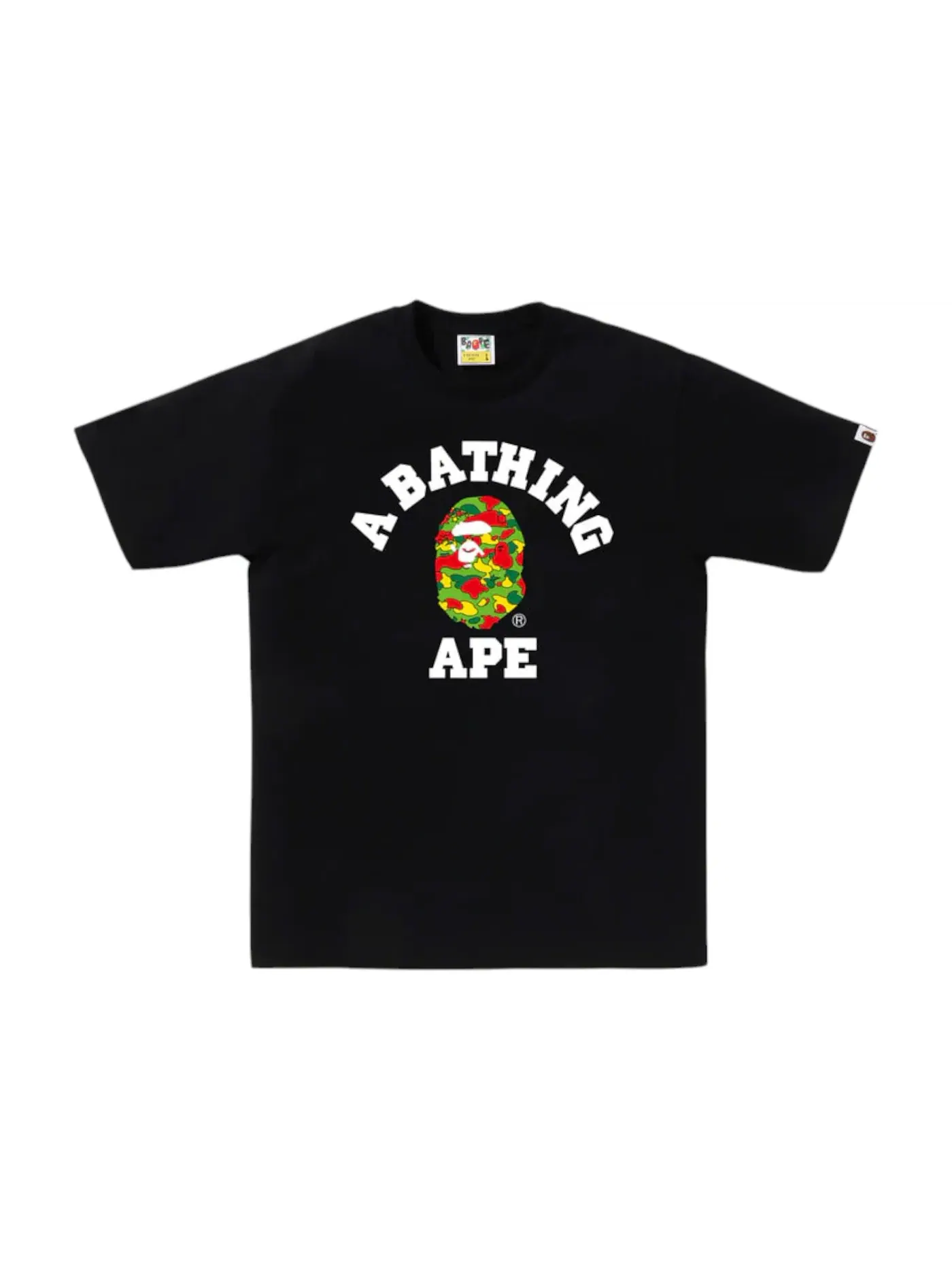 Мужская футболка с принтом BAPE Sta Camo College BAPEC Tee (JP Online Exclusive) BAPE — изображение 1 из 1, черный