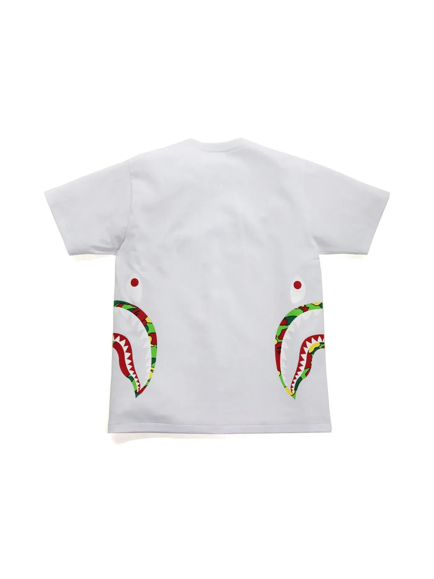Мужская футболка с принтом BAPE Sta Camo Side Shark Tee BAPE — изображение 2 из 2, белый мульти