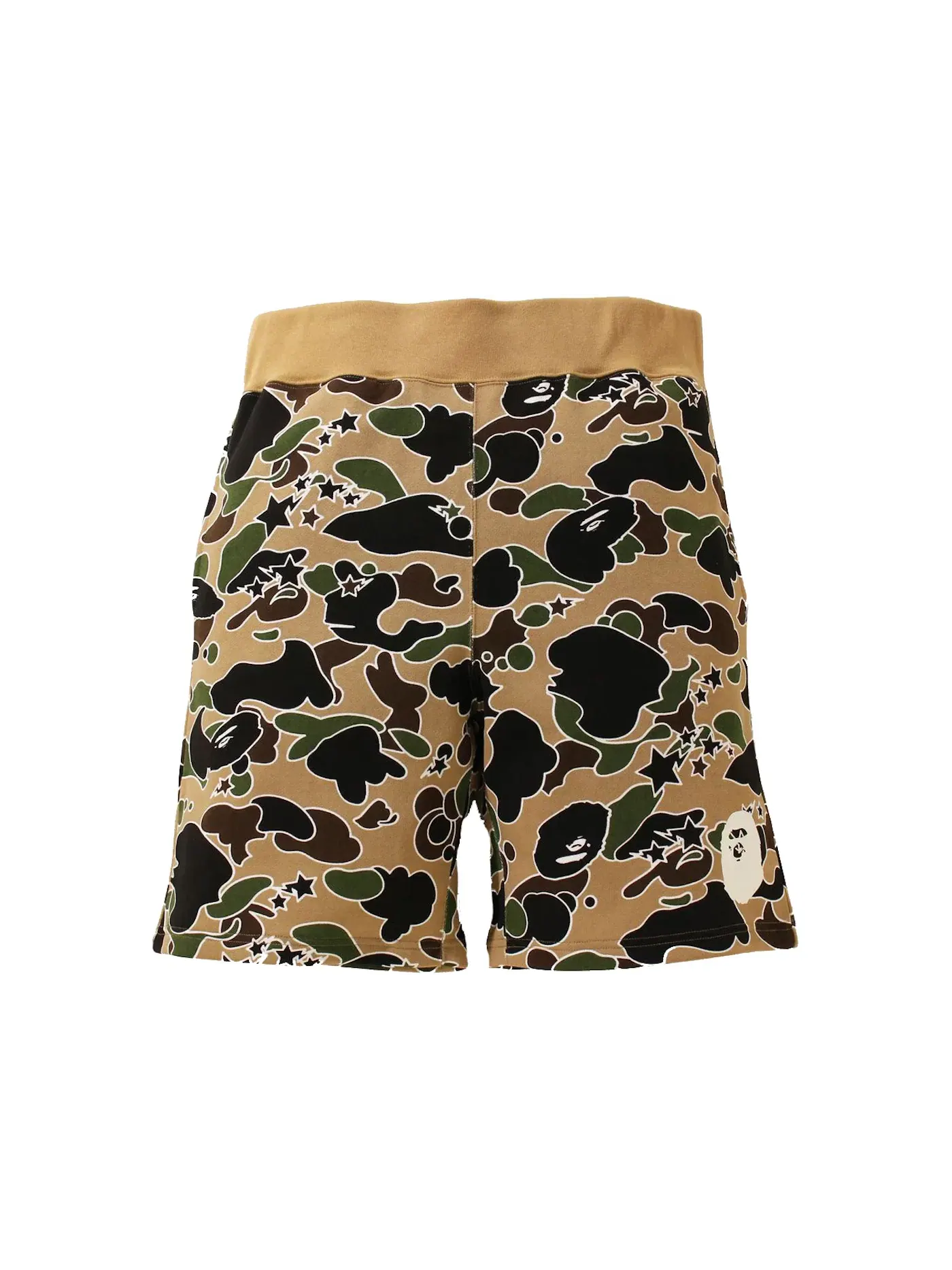 Мужские шорты с камуфляжным принтом BAPE Sta Camo — изображение 1 из 2, желтый