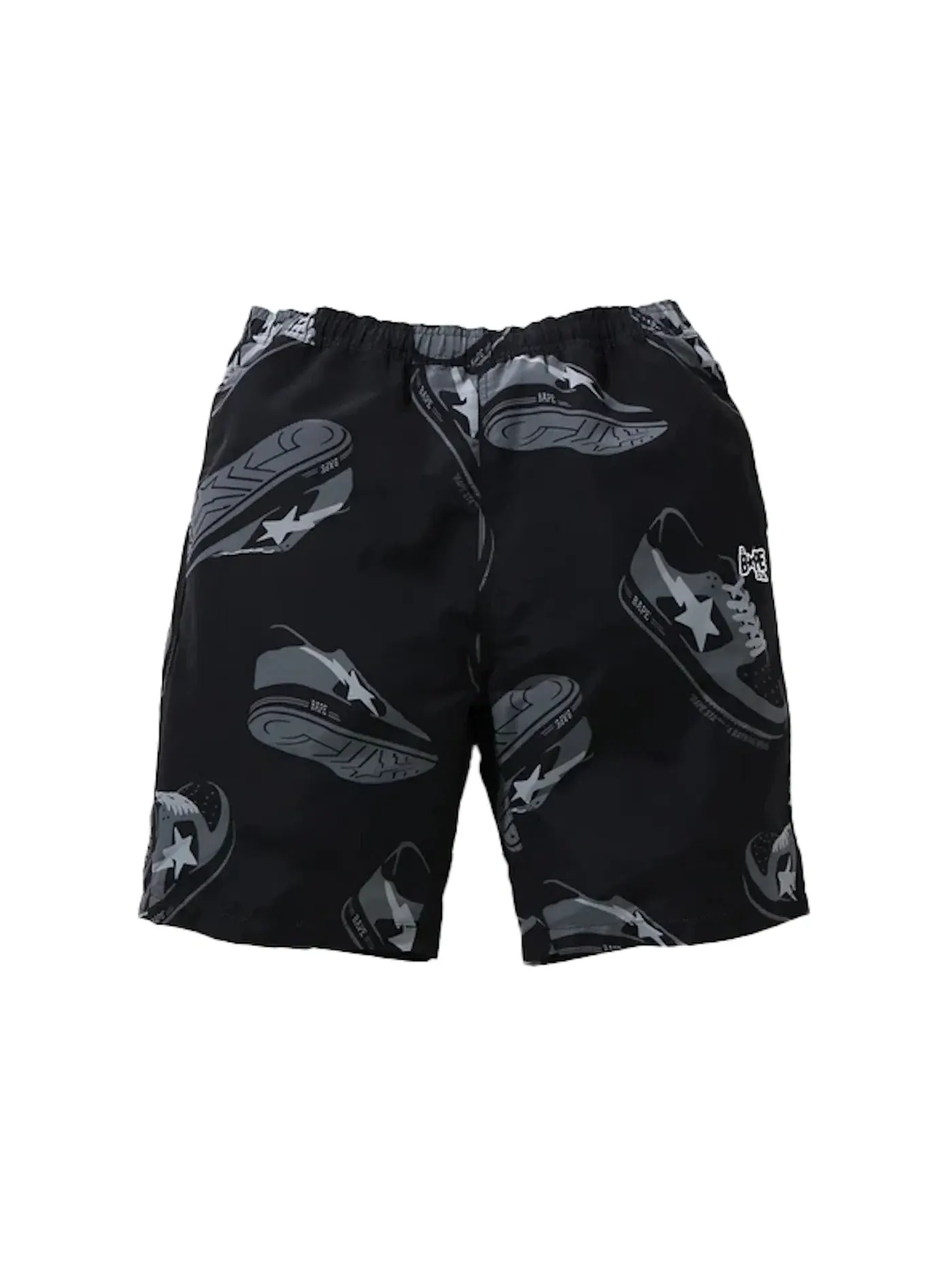 Мужские шорты с принтом BAPE Sta Random Track Shorts BAPE — изображение 1 из 2, черный