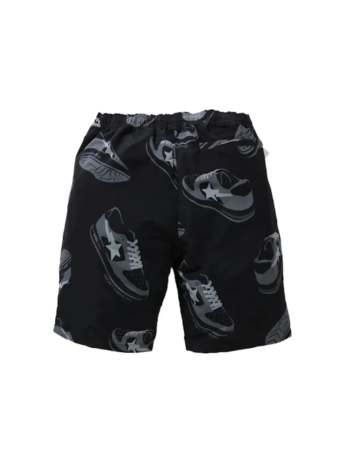Мужские шорты с принтом BAPE Sta Random Track Shorts BAPE — изображение 2 из 2, черный