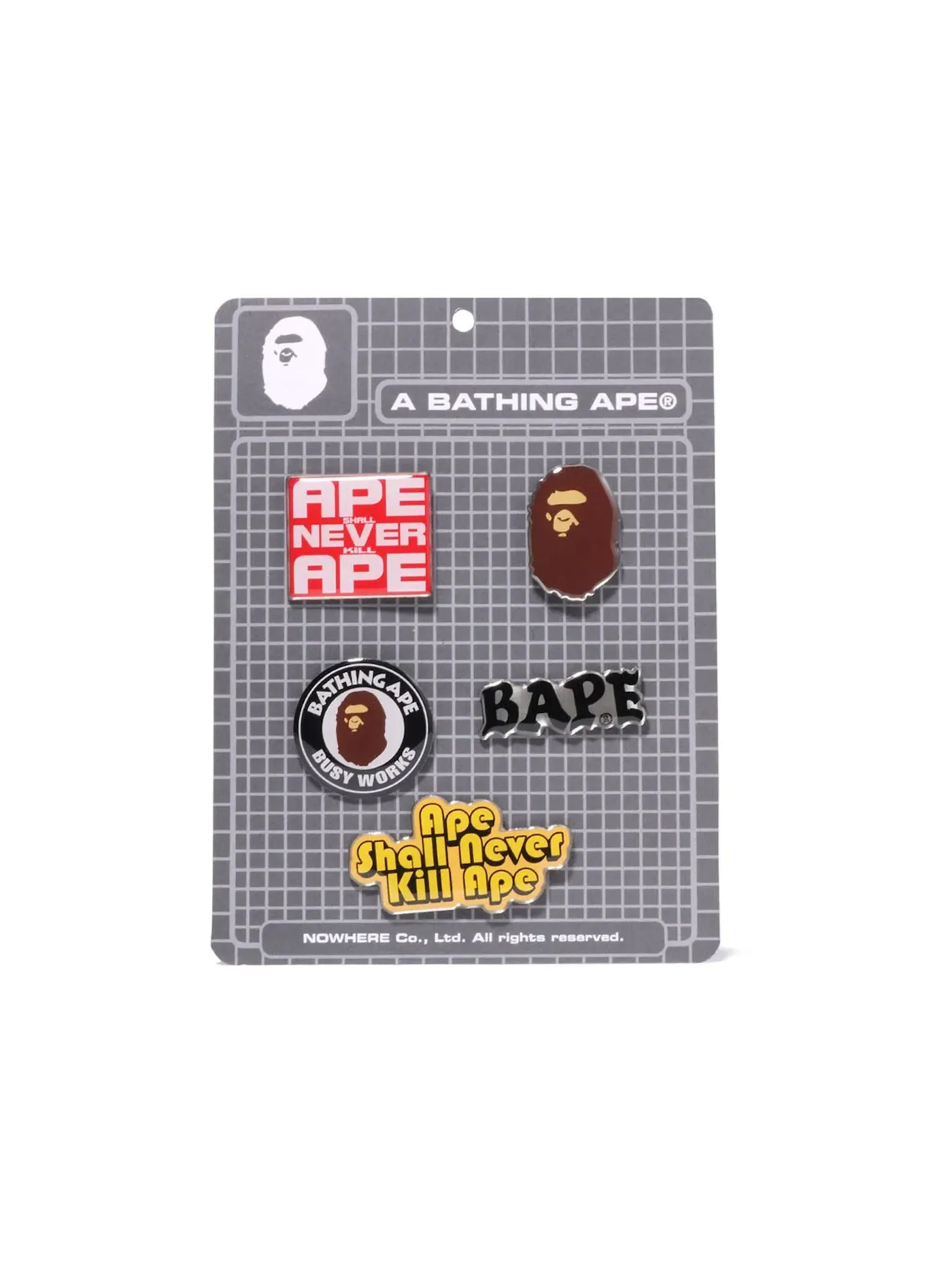 Мужская куртка-бомбер свободного кроя BAPE Stencil — изображение 3 из 3, черный