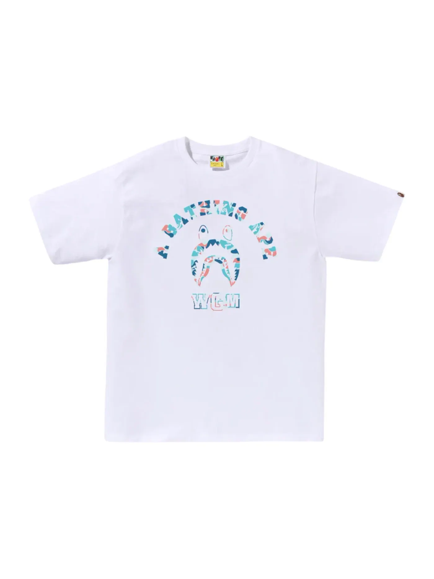 Мужская футболка с принтом Shark College BAPE