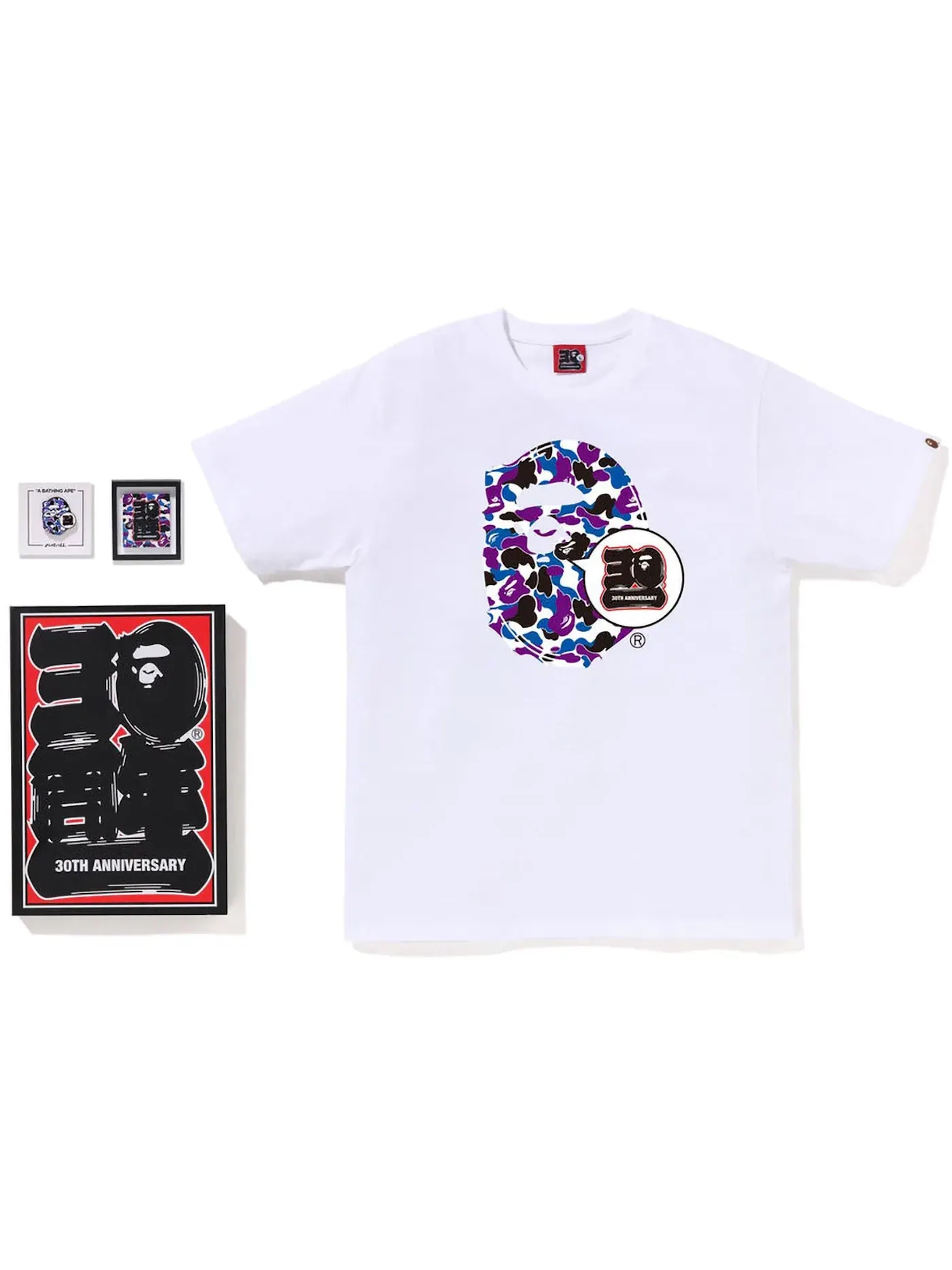 Мужской комплект футболок с принтом Ape Head Tee Set BAPE
