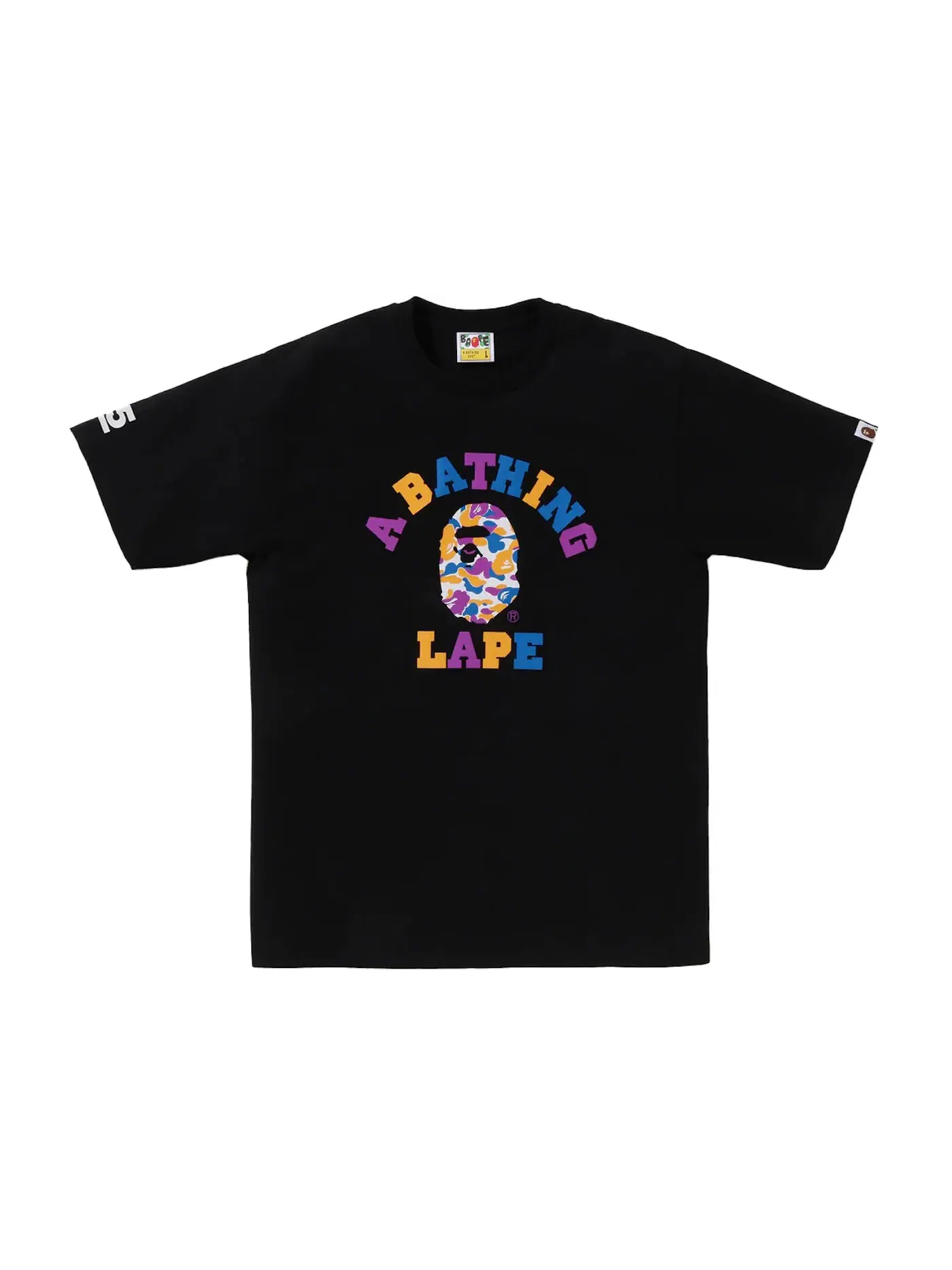 Мужская футболка с принтом BAPE Store LA 5th Anniversary LA Camo College BAPE