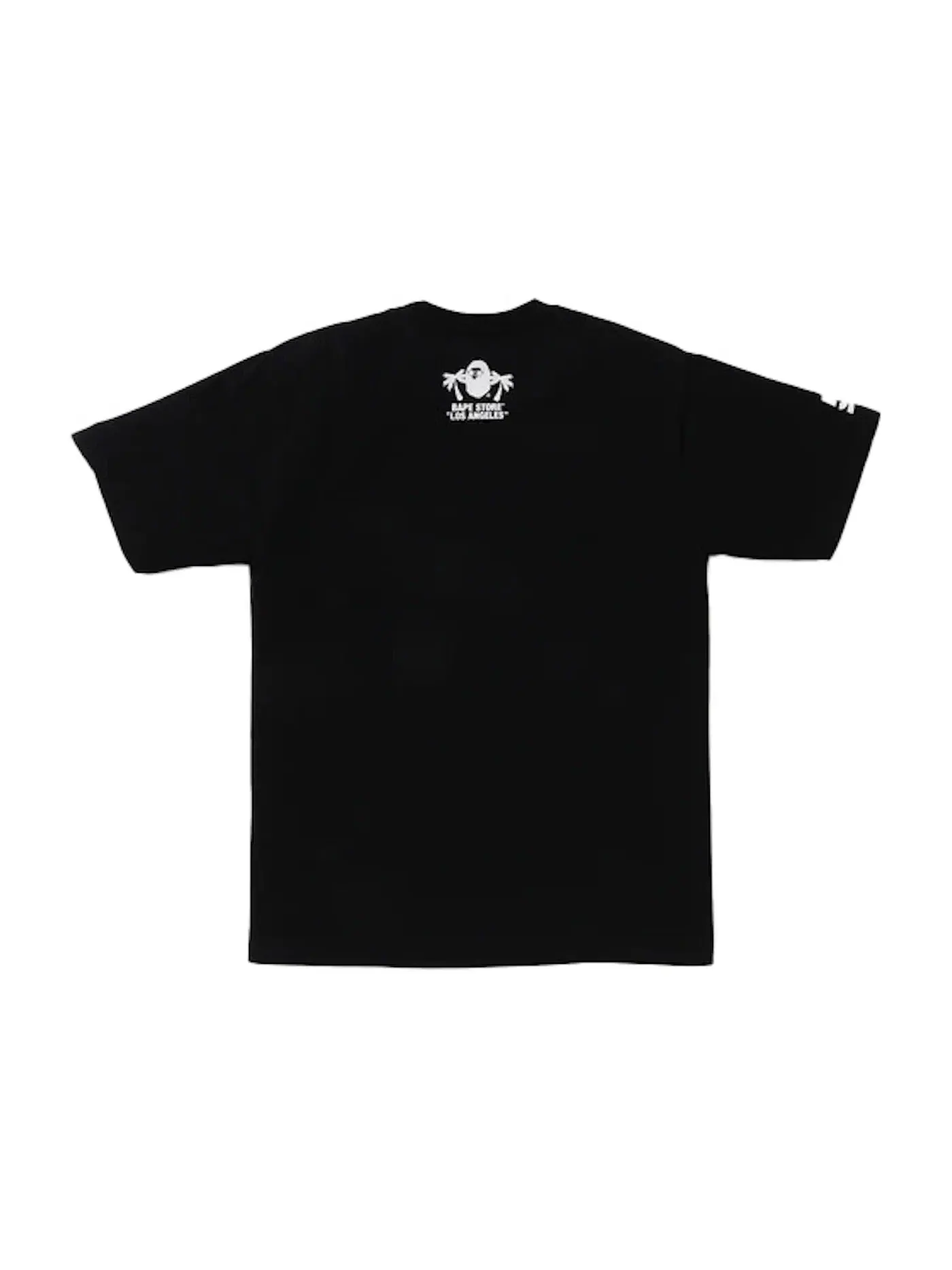 Мужская футболка с принтом BAPE Store LA 5th Anniversary LA Camo College BAPE — изображение 2 из 2, черный