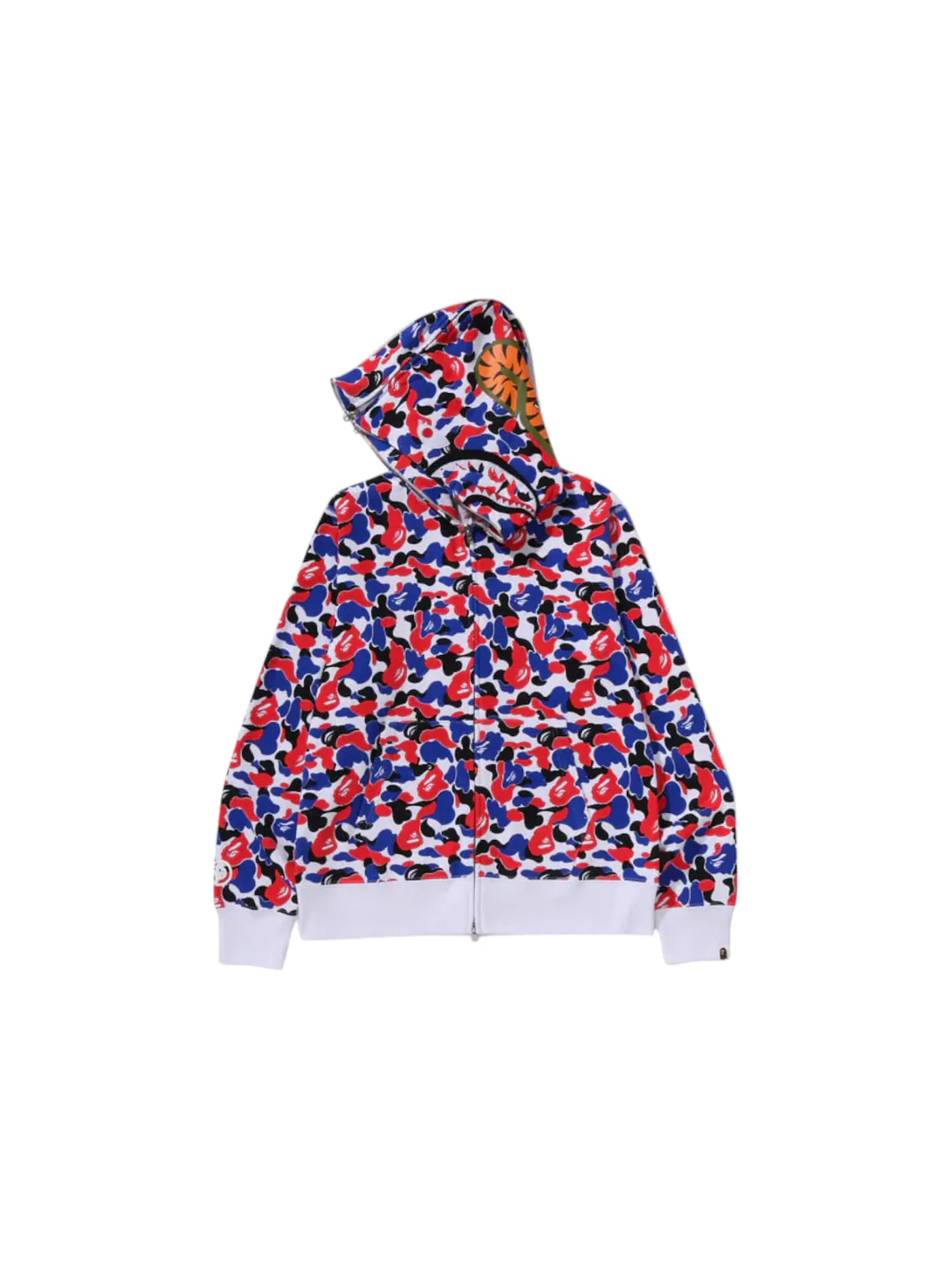 Мужская худи с принтом BAPE Store London Separate Shark Full Zip Hoodie Multicolor — изображение 2 из 2