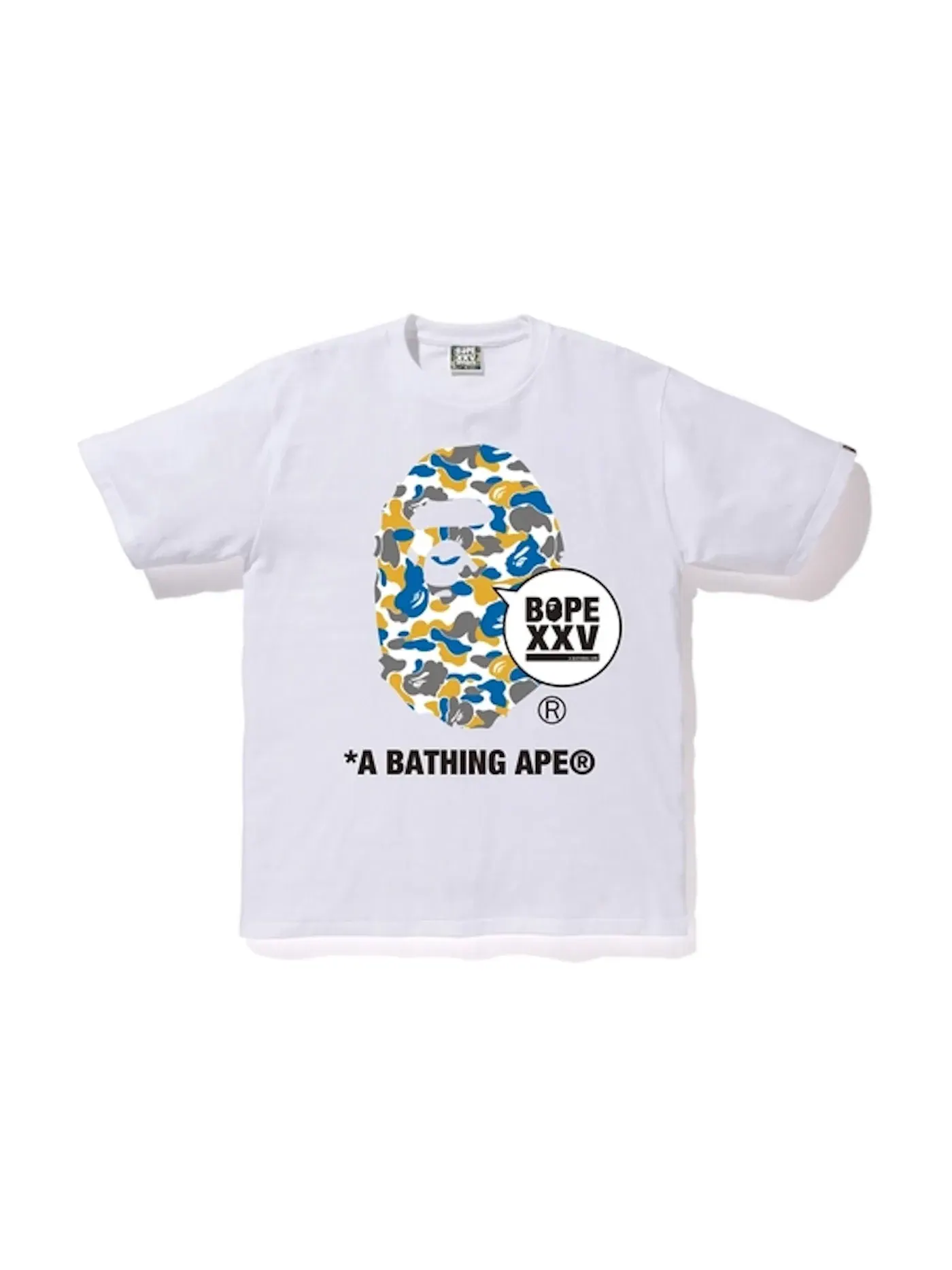 Мужская футболка с принтом BAPE Store Maebashi XXV Ape Head Tee BAPE