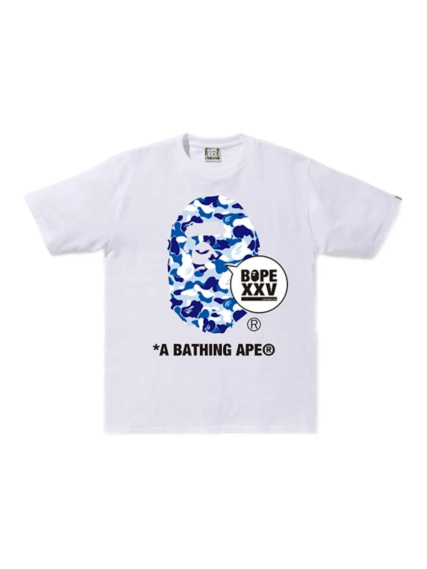 Мужская футболка с принтом BAPE Store Nagoya XXV Ape Head Tee