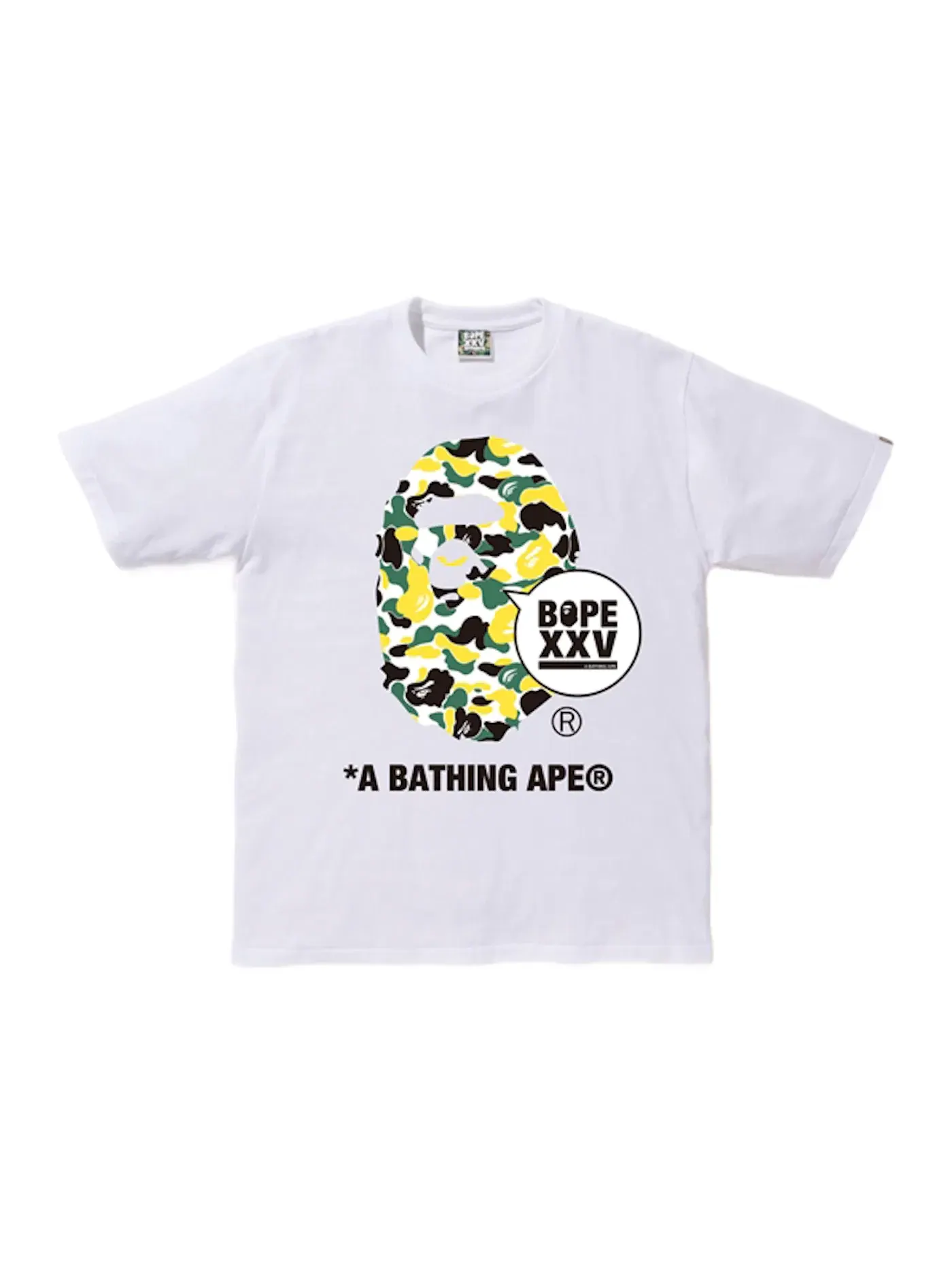 Мужская футболка с принтом BAPE Store Osaka XXV Ape Head Tee