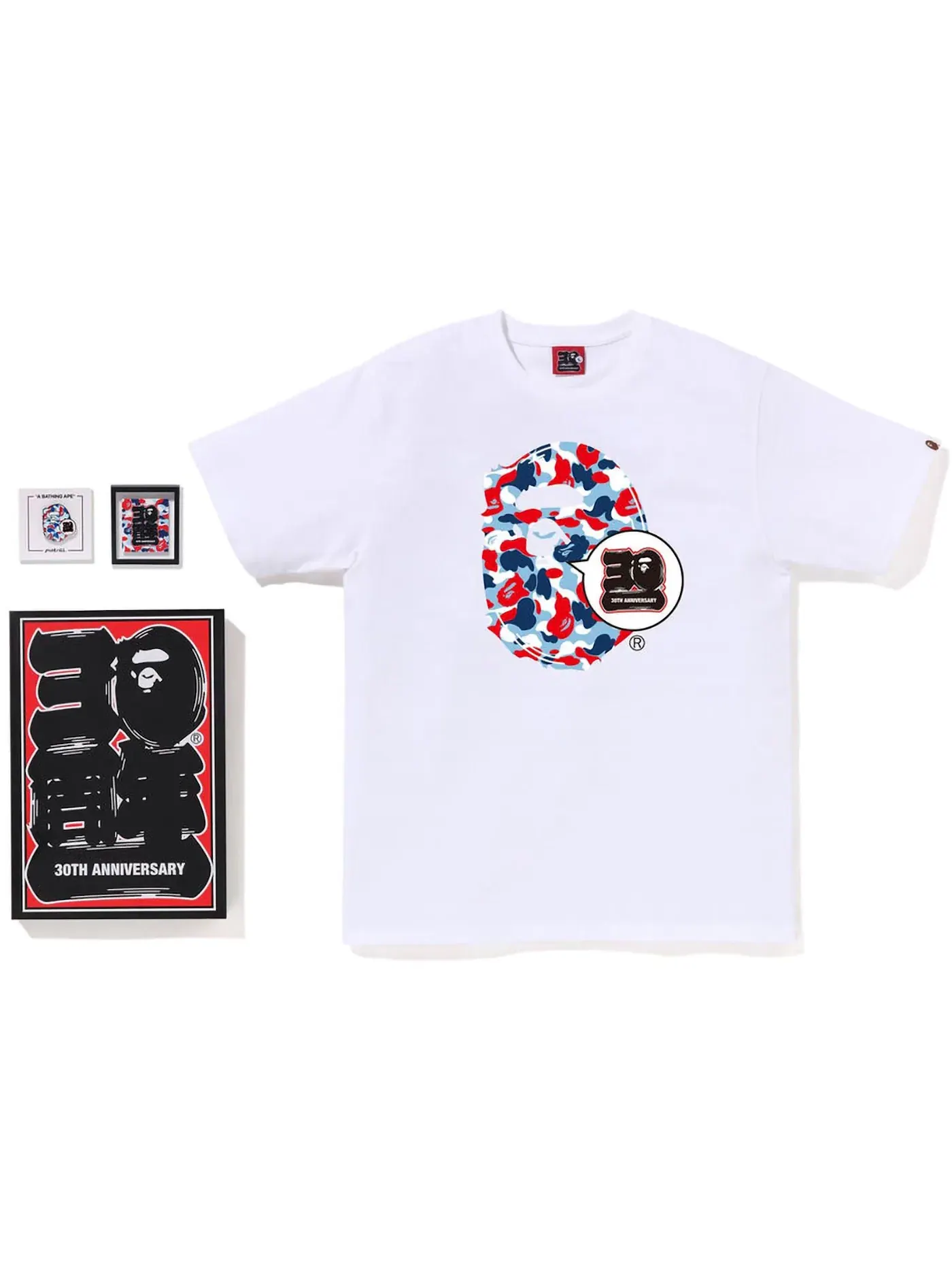 Мужской футболка-комплект 30th Anniversary Ape Head Tee Set BAPE