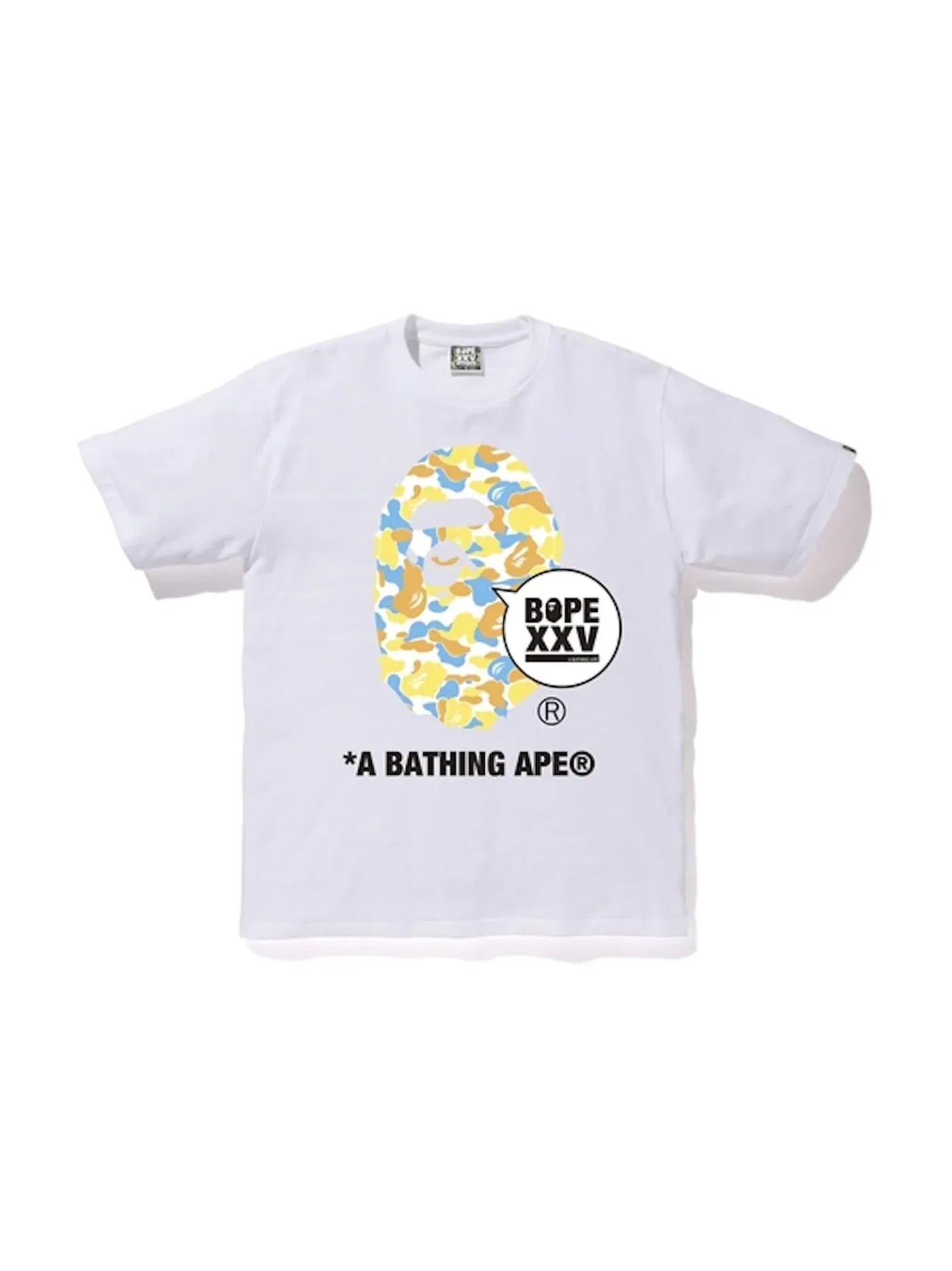 Мужская футболка с принтом BAPE Store Sapporo XXV Ape Head Tee BAPE