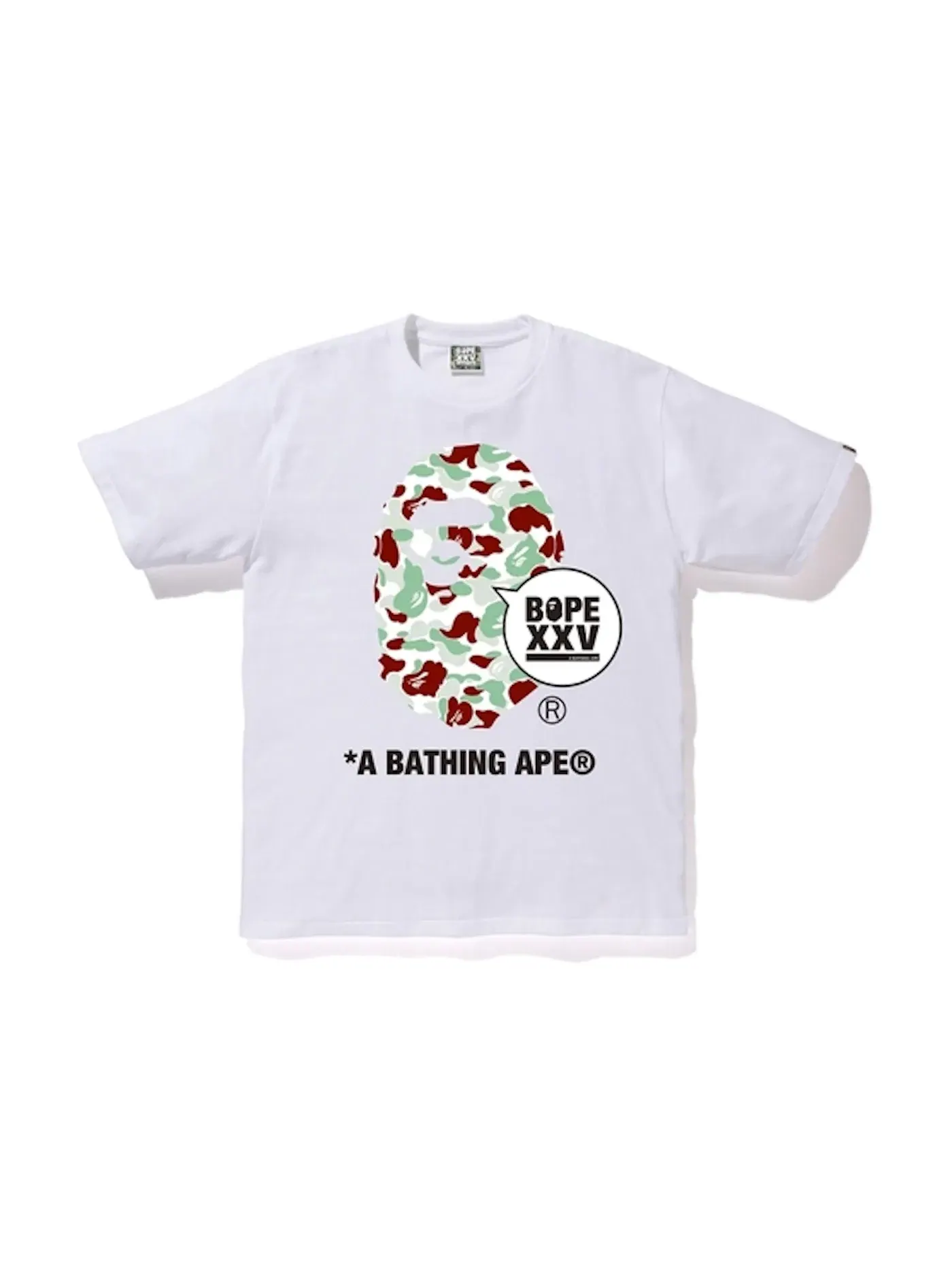 Мужская футболка с принтом BAPE Ape Head Tee