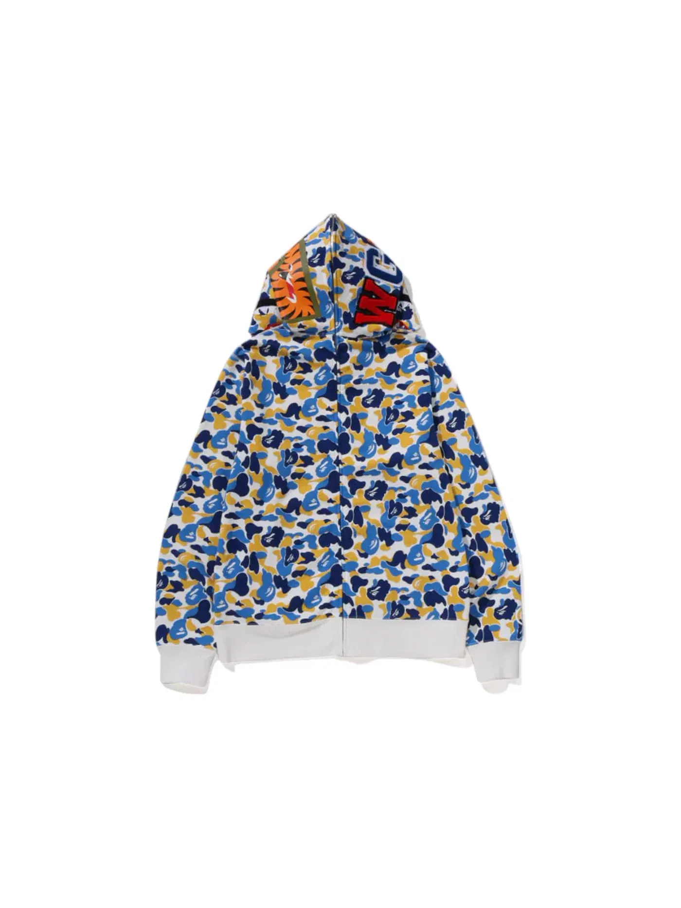 Мужская худи с принтом BAPE Store Shanghai Separate Shark Full Zip Hoodie BAPE — изображение 3 из 3, мульти