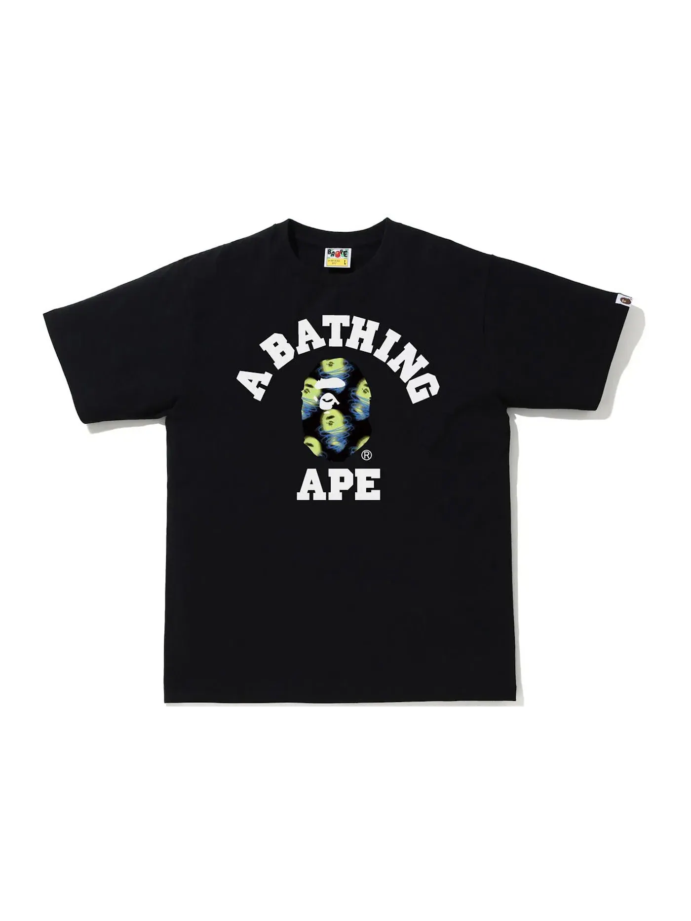 Мужская футболка с принтом BAPE Storm College Tee BAPE