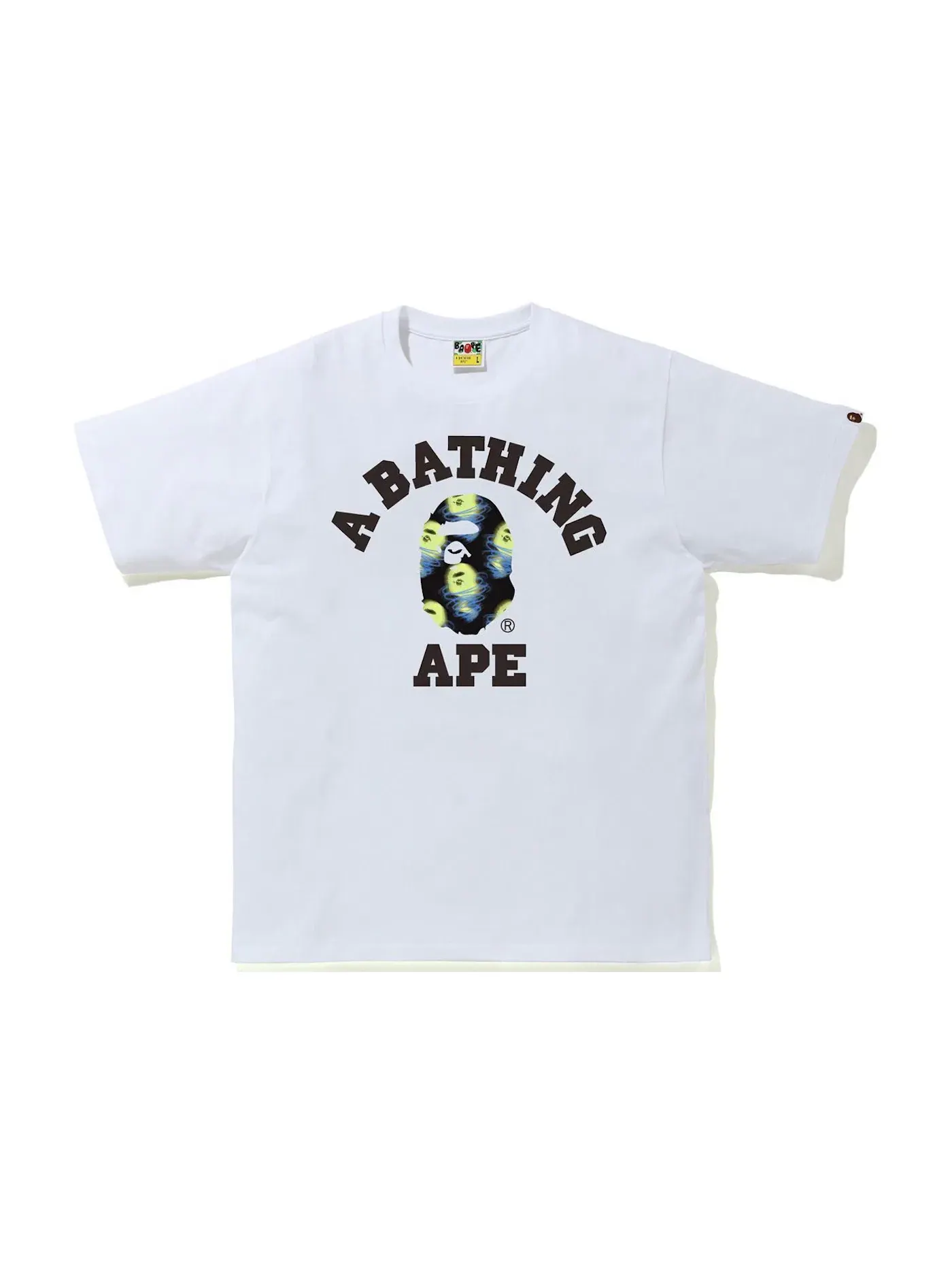Мужская футболка хлопковая BAPE Storm College Tee