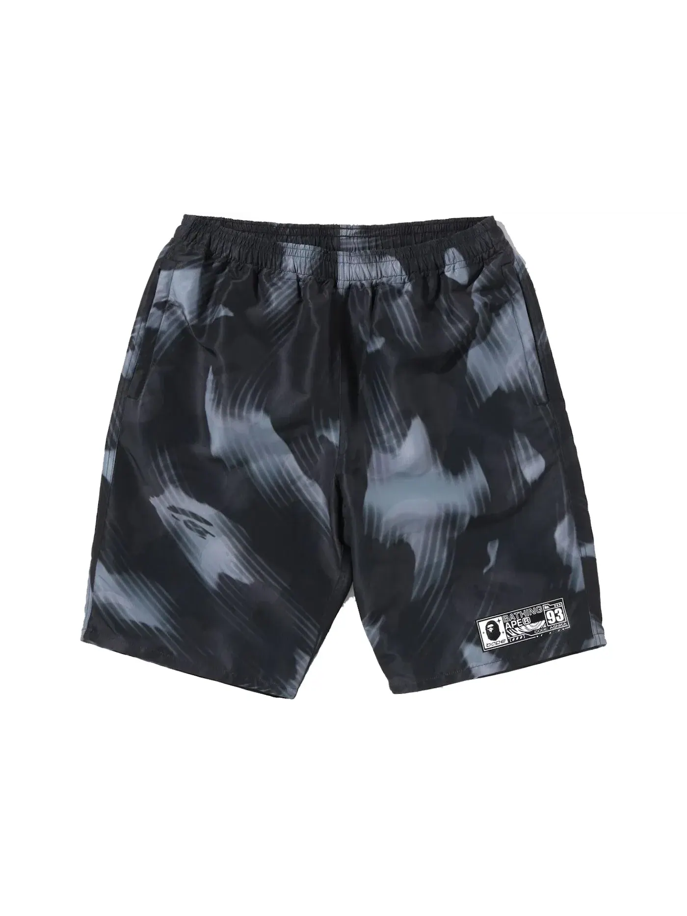 Мужские шорты с камуфляжным принтом BAPE Shorts — изображение 1 из 3, черный