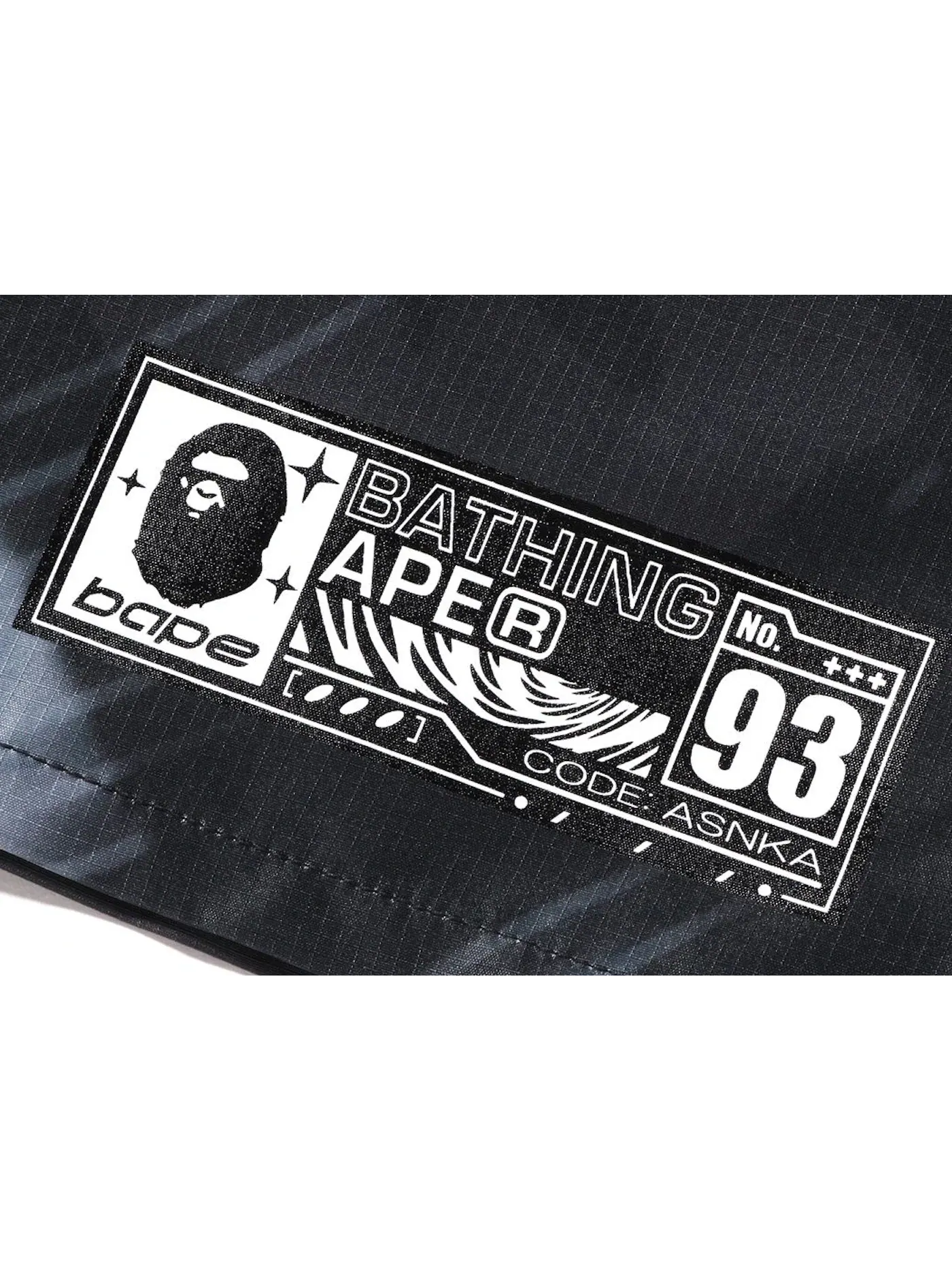 Мужские шорты с камуфляжным принтом BAPE Shorts — изображение 3 из 3, черный