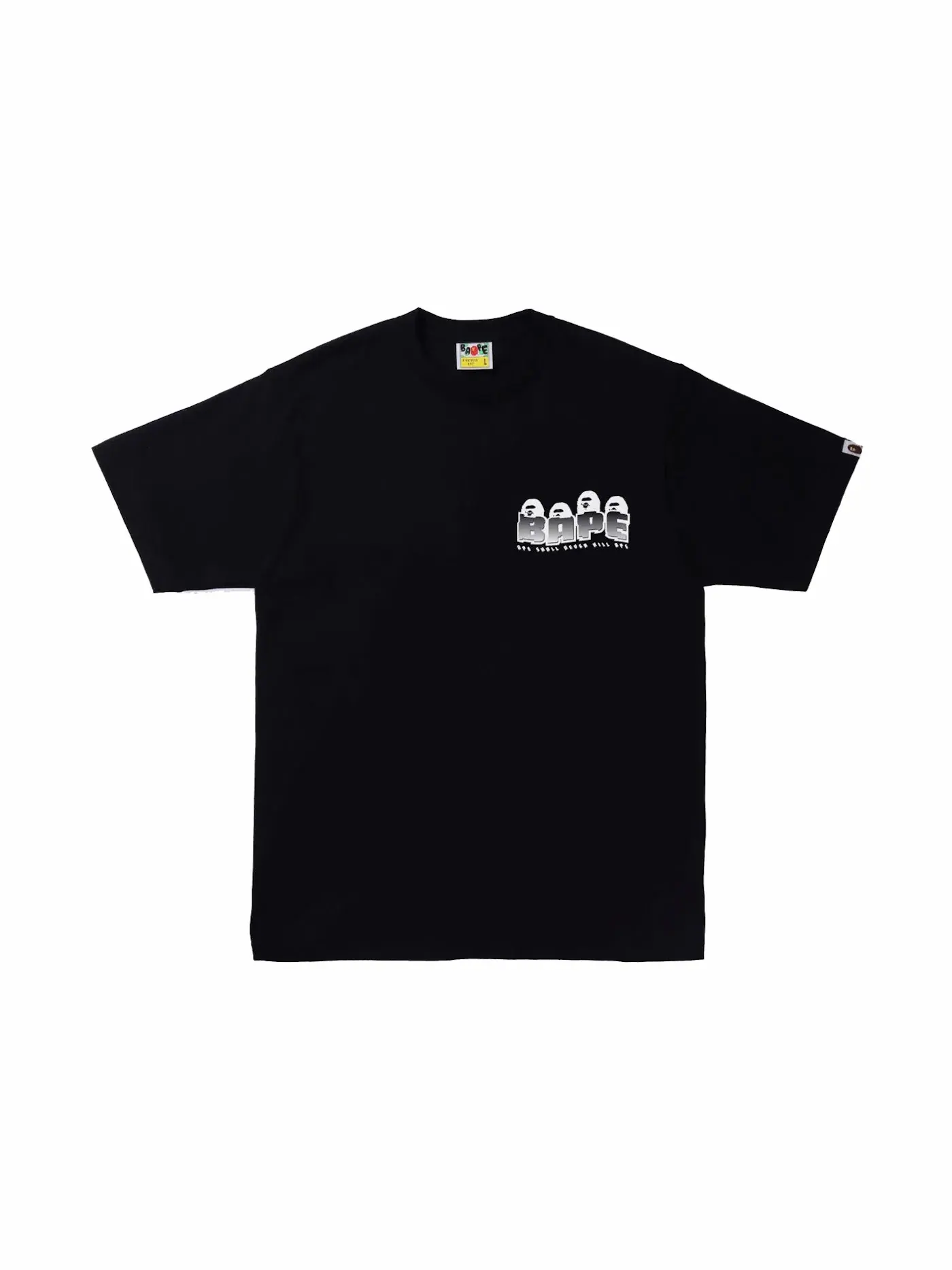 Мужская футболка с камуфляжным принтом BAPE Tee — изображение 2 из 2, черный/красный