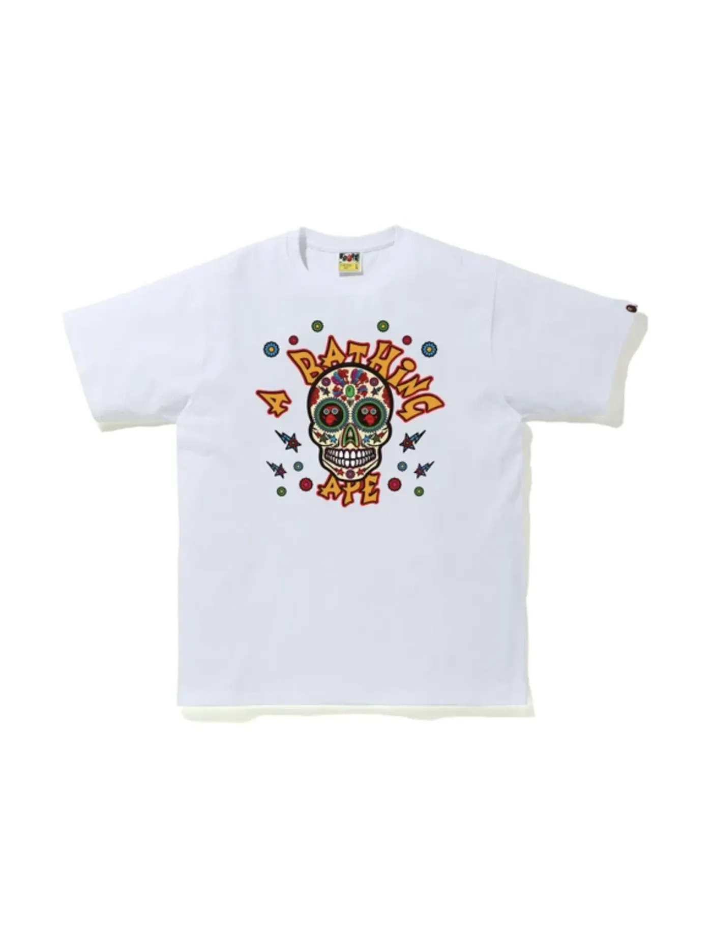 Мужская футболка с принтом BAPE Tee BAPE — изображение 1 из 2, белый