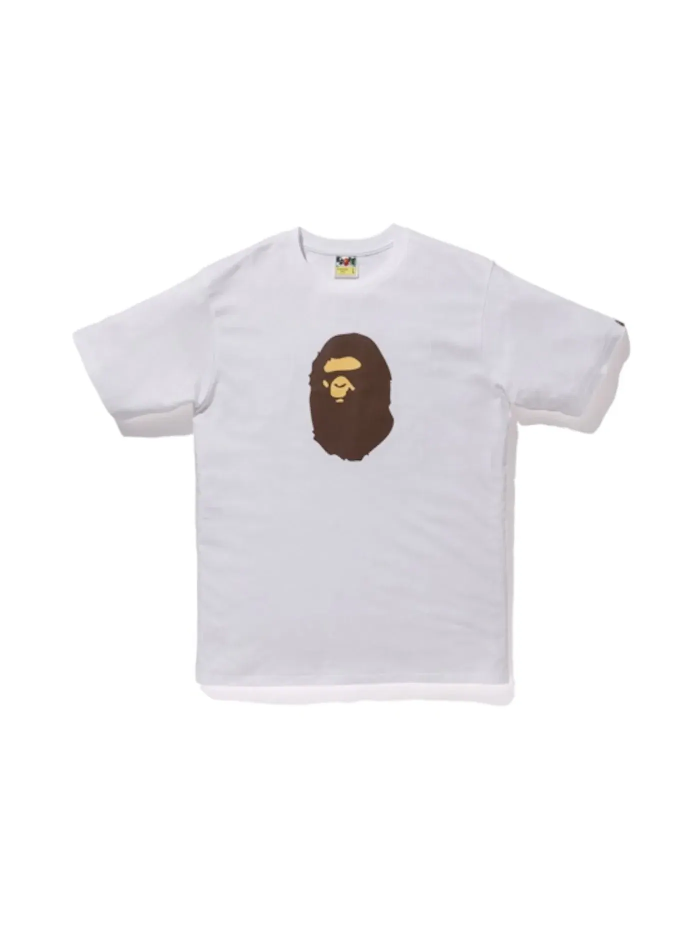 Мужская футболка с принтом Ape Head BAPE — изображение 1 из 2, белый