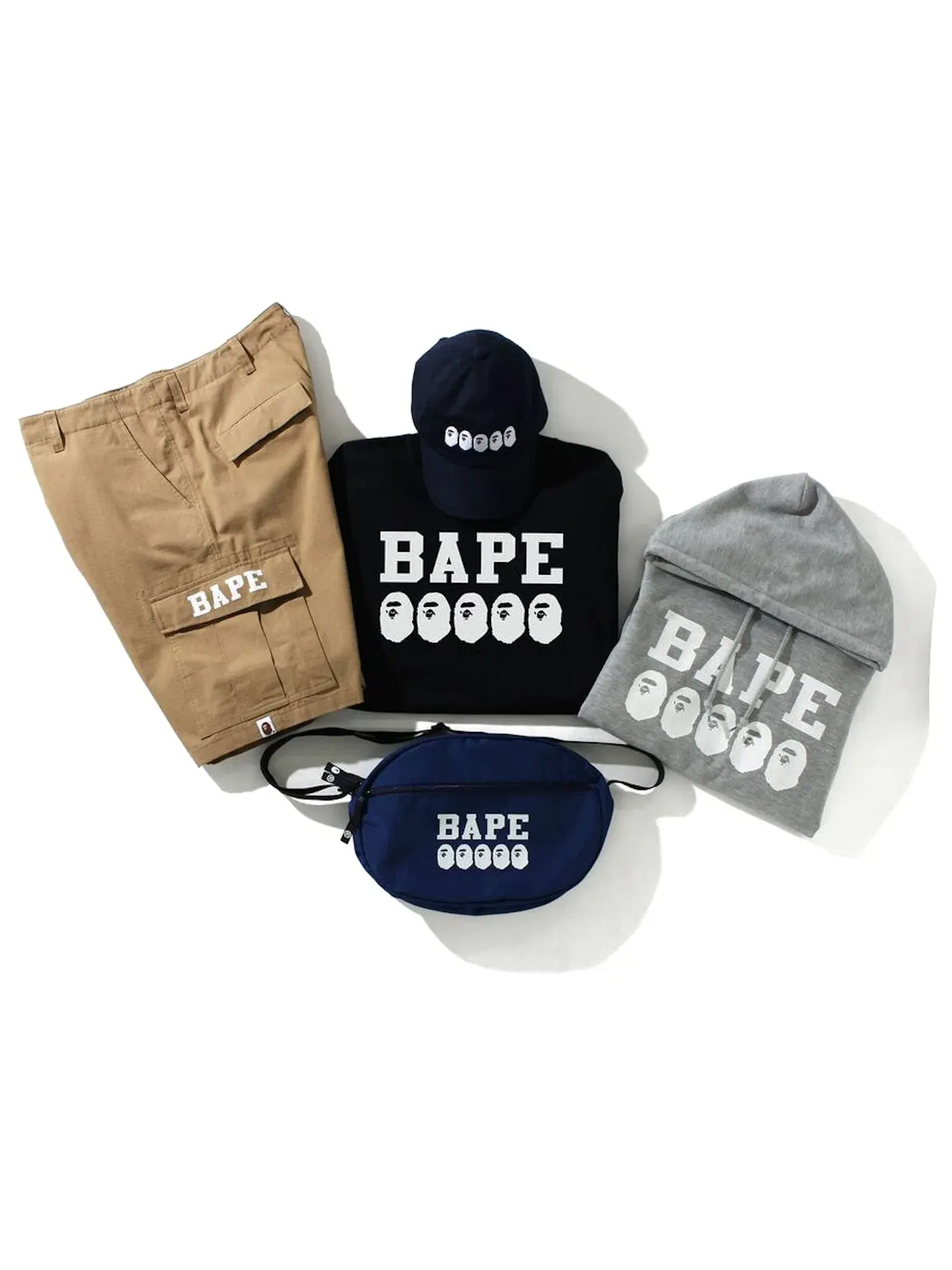Мужской комплект BAPE Summer Bag Go Skate Pack BAPE — изображение 1 из 6, мульти