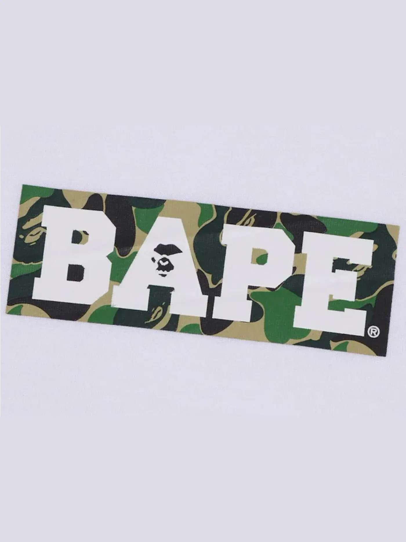 Мужская футболка с принтом BAPE Summer Pack Logo Tee (SS23) BAPE — изображение 2 из 2, белый