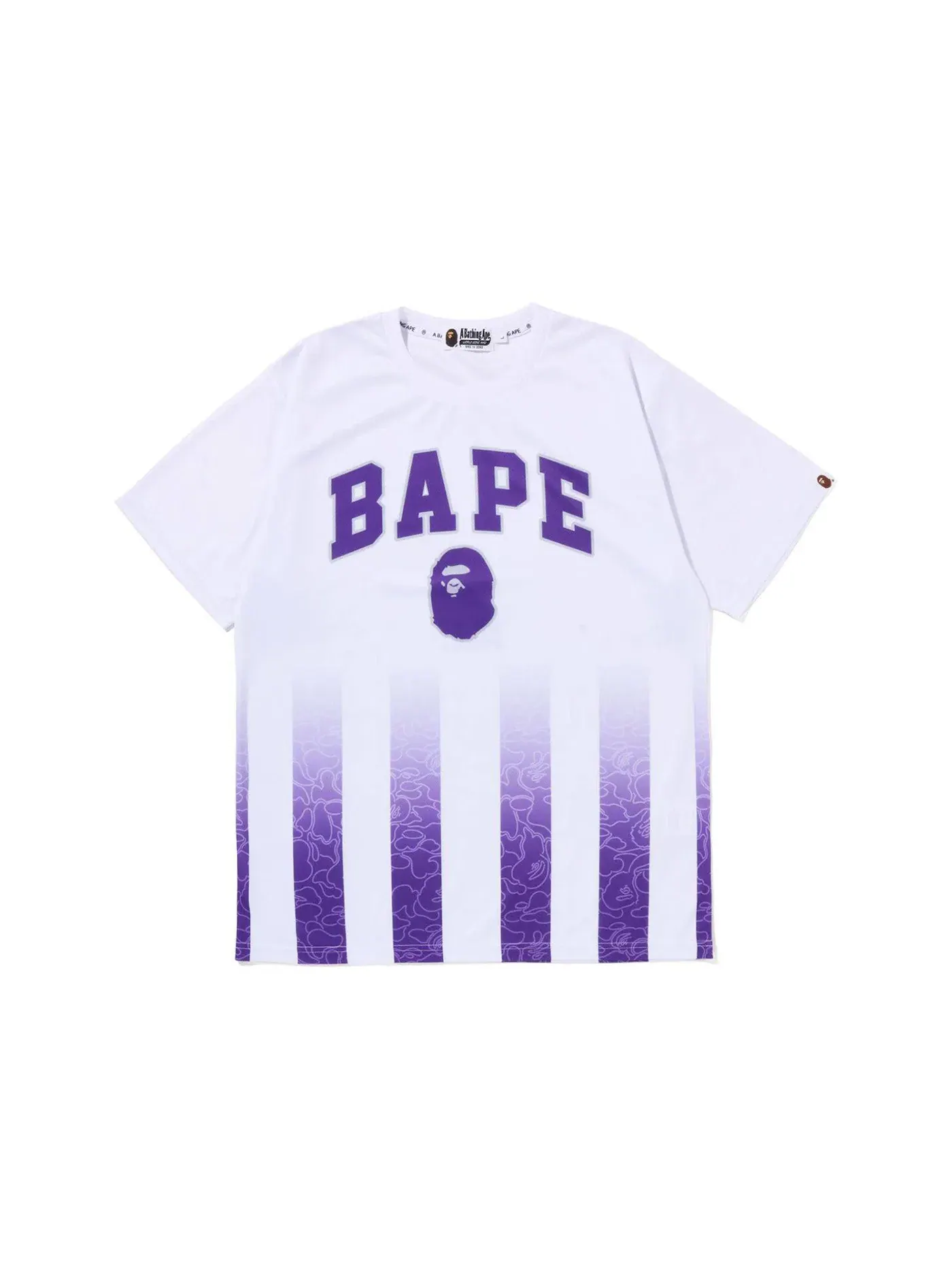 Мужская футболка с принтом Team Jersey Tee BAPE — изображение 1 из 2, белый