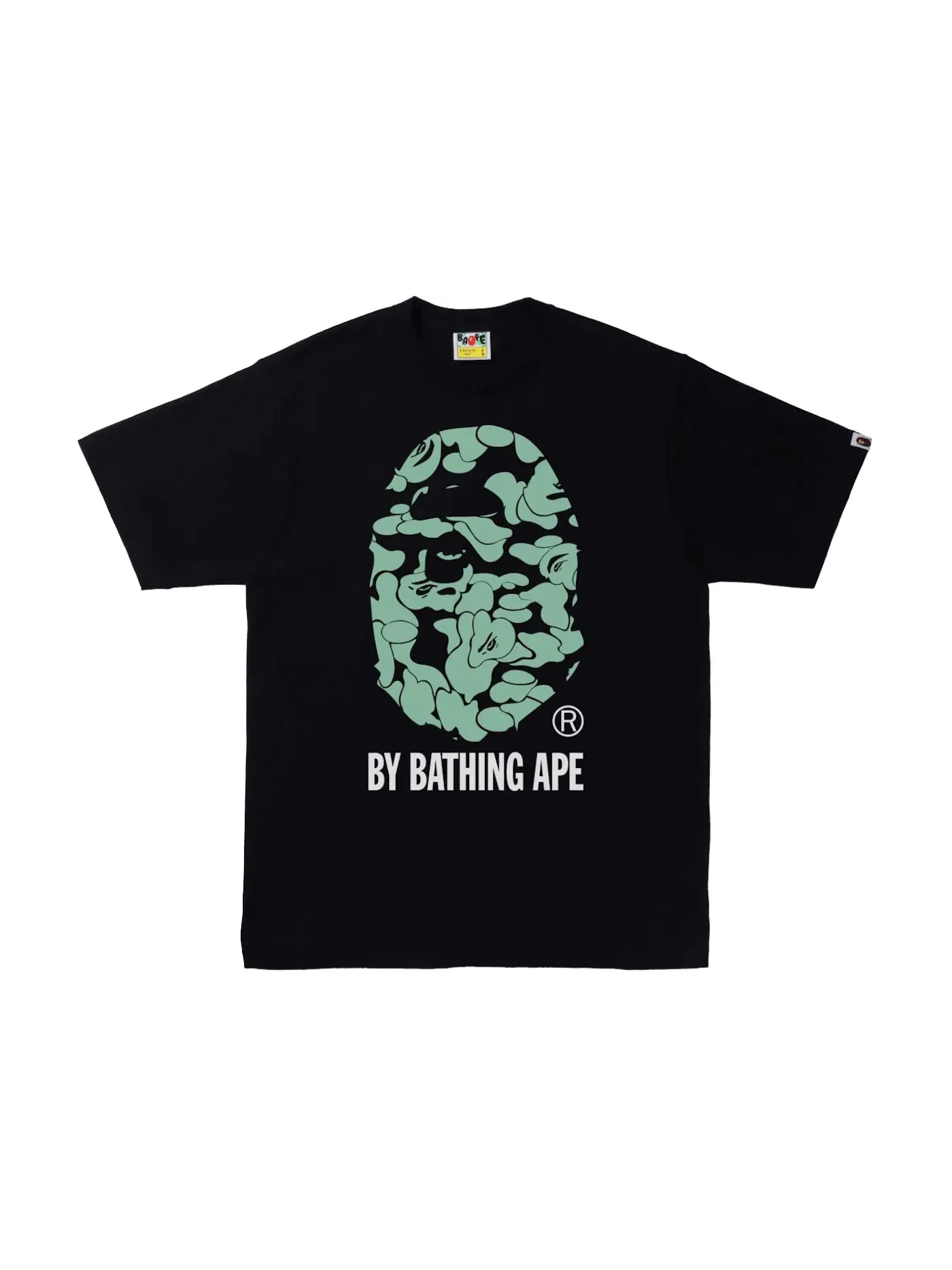 Мужская футболка с принтом Tee BAPE — изображение 1 из 2, черный