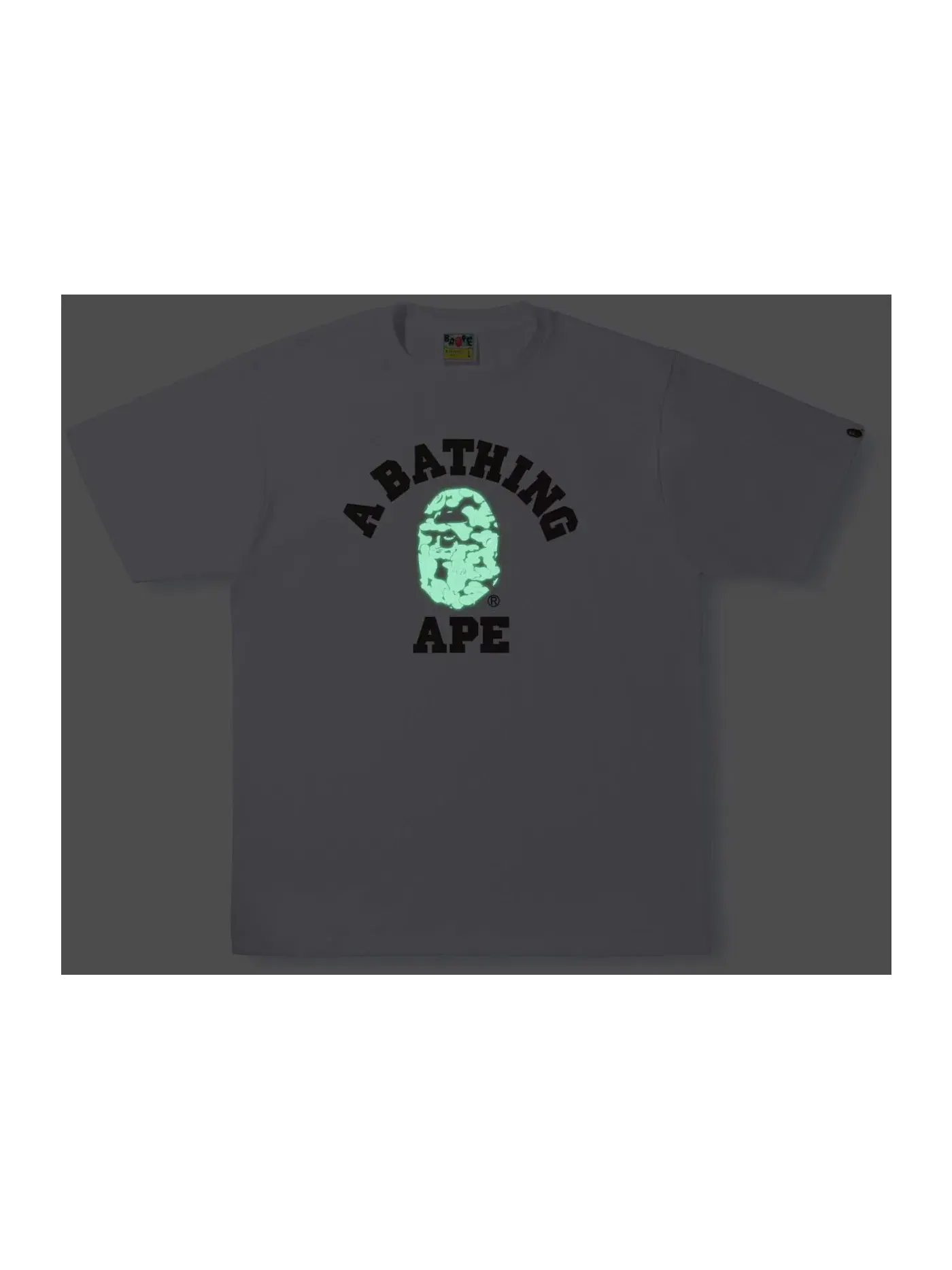 Мужская футболка с принтом BAPE Tee — изображение 2 из 2, белый