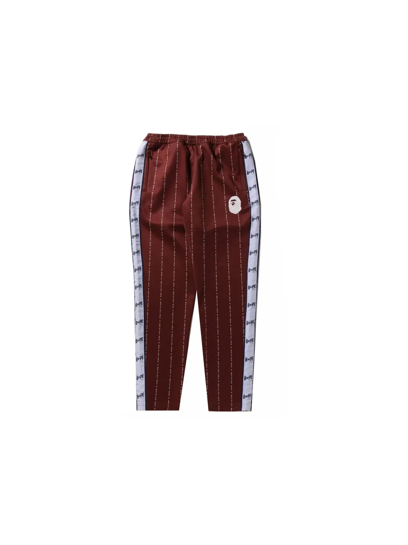 Мужские спортивные штаны с полосками BAPE — изображение 1 из 2, коричневый