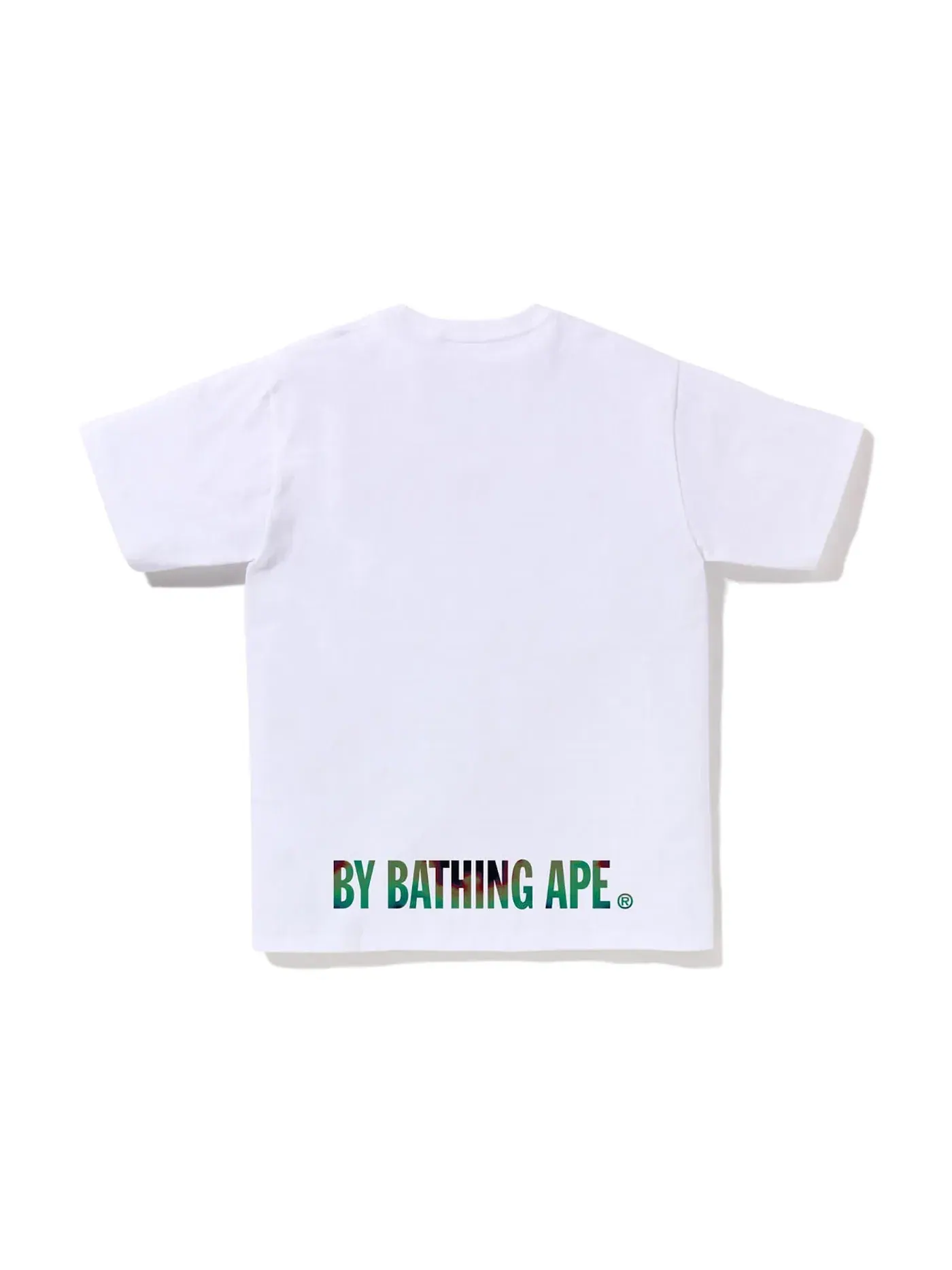 Мужская футболка с принтом Ape Face Tee BAPE — изображение 2 из 2, белый