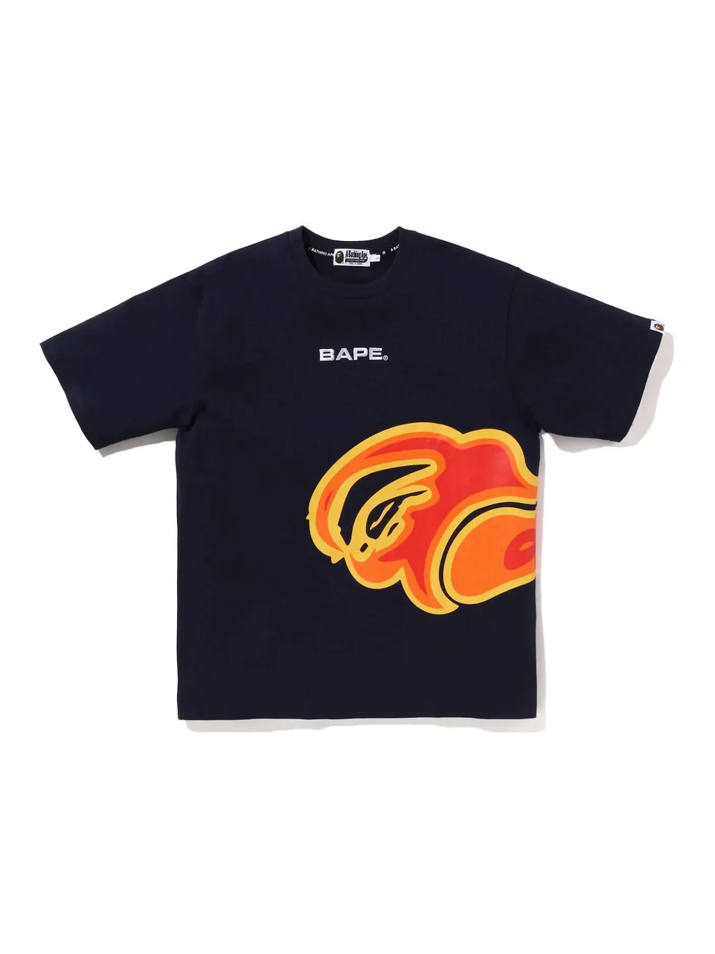 Мужская футболка свободного кроя BAPE Thermography Relaxed Fit Tee — изображение 1 из 2, темно-синий