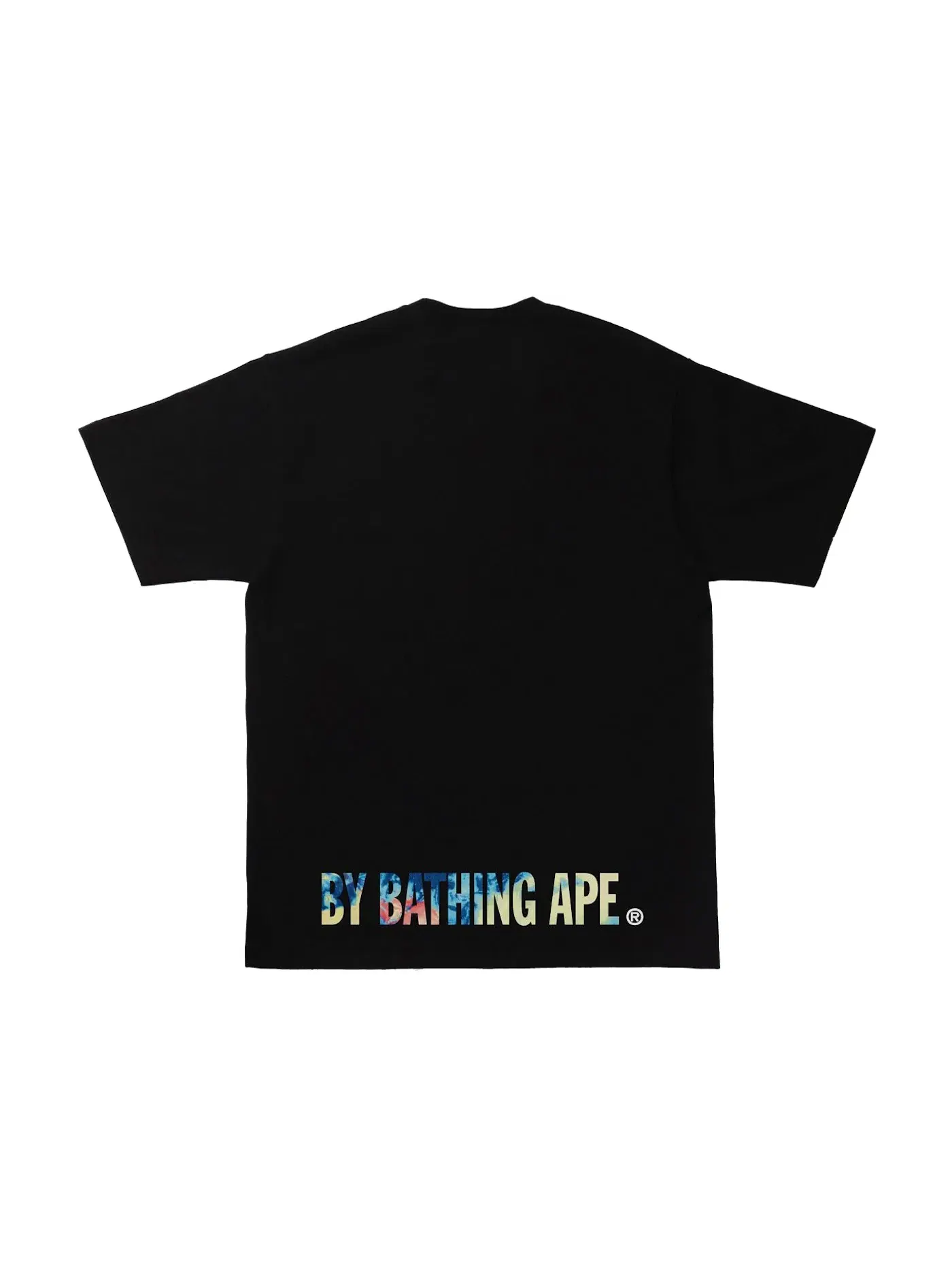 Мужская футболка с принтом BAPE Tie Dye Ape Face Tee BAPE — изображение 2 из 2, черный мульти