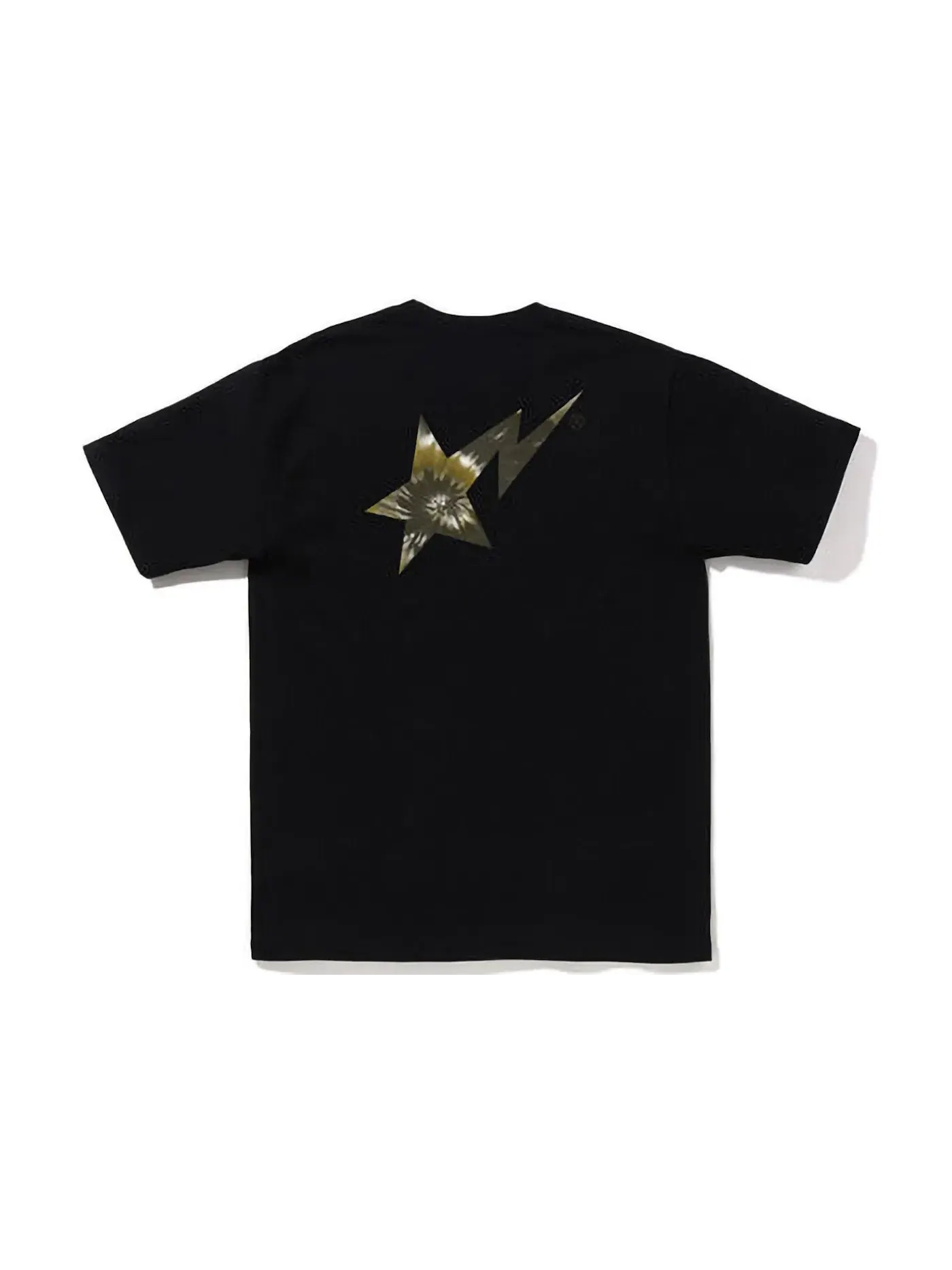 Мужская футболка Tie Dye BAPE STA Logo BAPE — изображение 2 из 2, черный