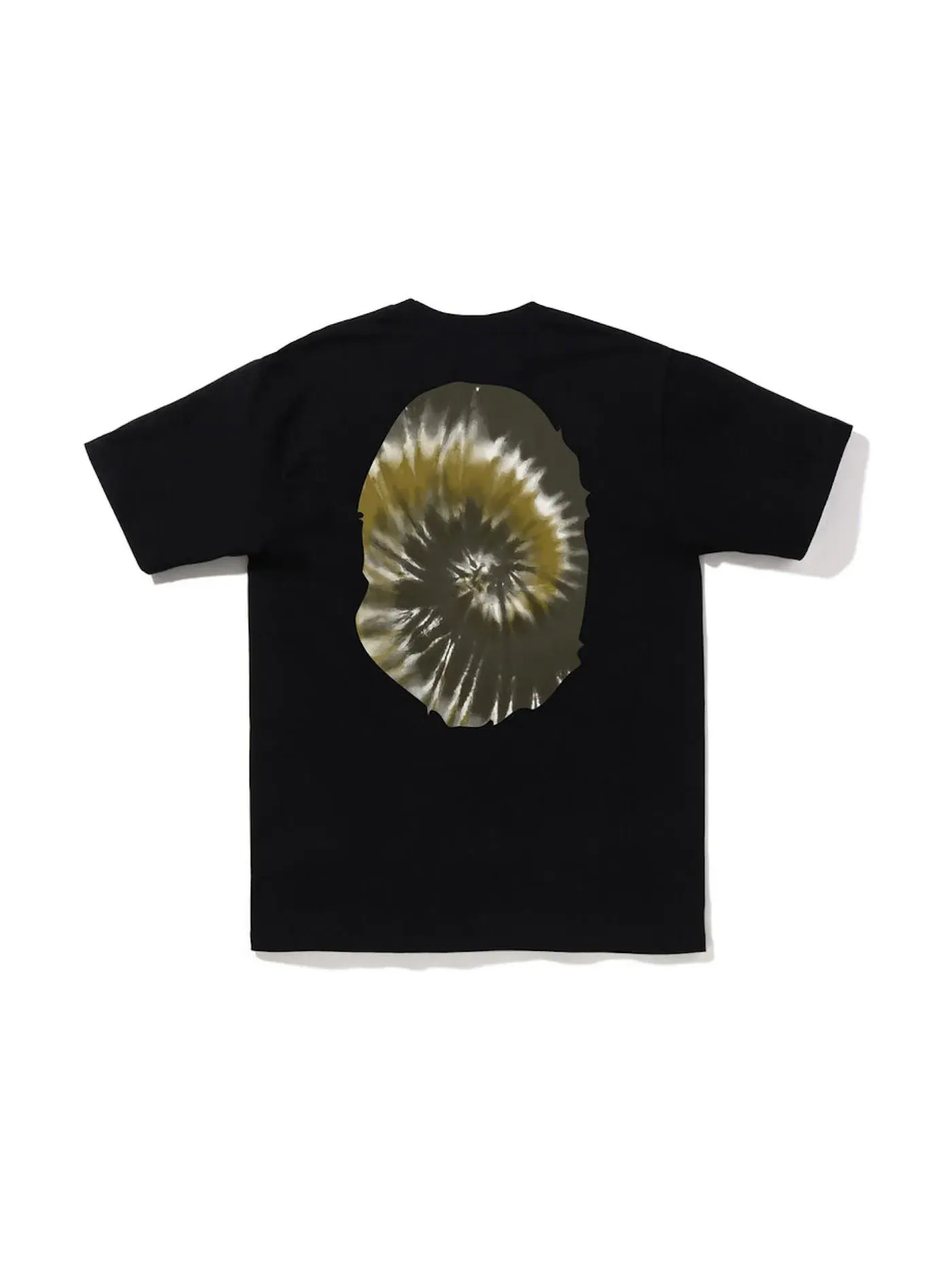 Мужская футболка с принтом BAPE Tie Dye Big Ape Head Tee BAPE — изображение 2 из 2, черный